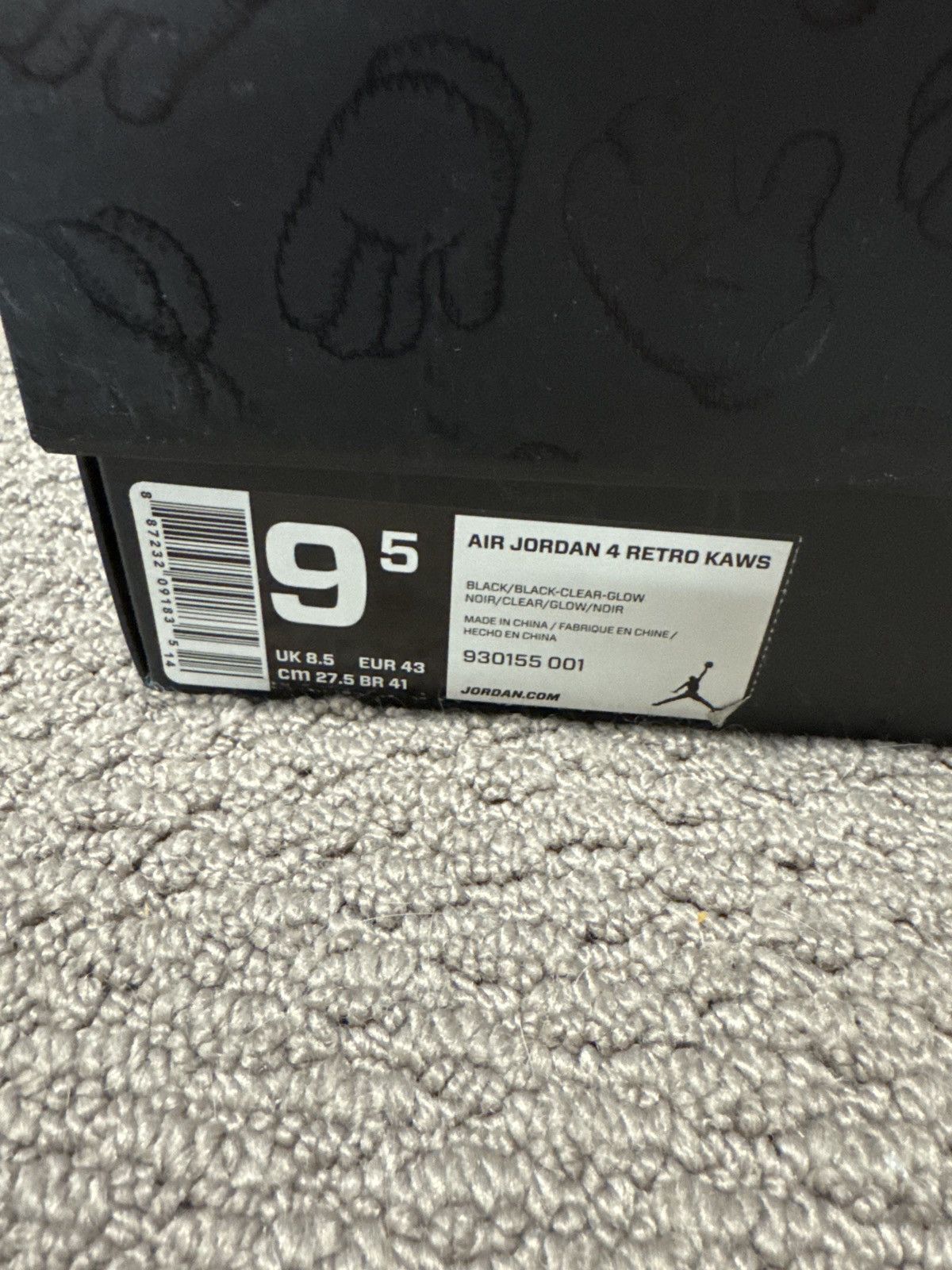 Jordan Brand × Kaws Kaws Jordan 4 Size US 9.5 / EU 42-43 - 10 Thumbnail
