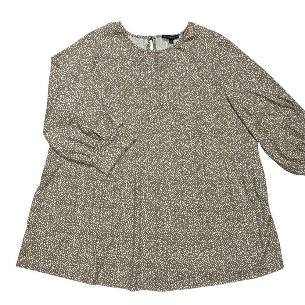 Adrianna Papell NWT New $79 Adrianna Papell Animal Print Pleated 3/4 Sleeve Size XL / US 12-14 / IT 48-50 - 5 Thumbnail