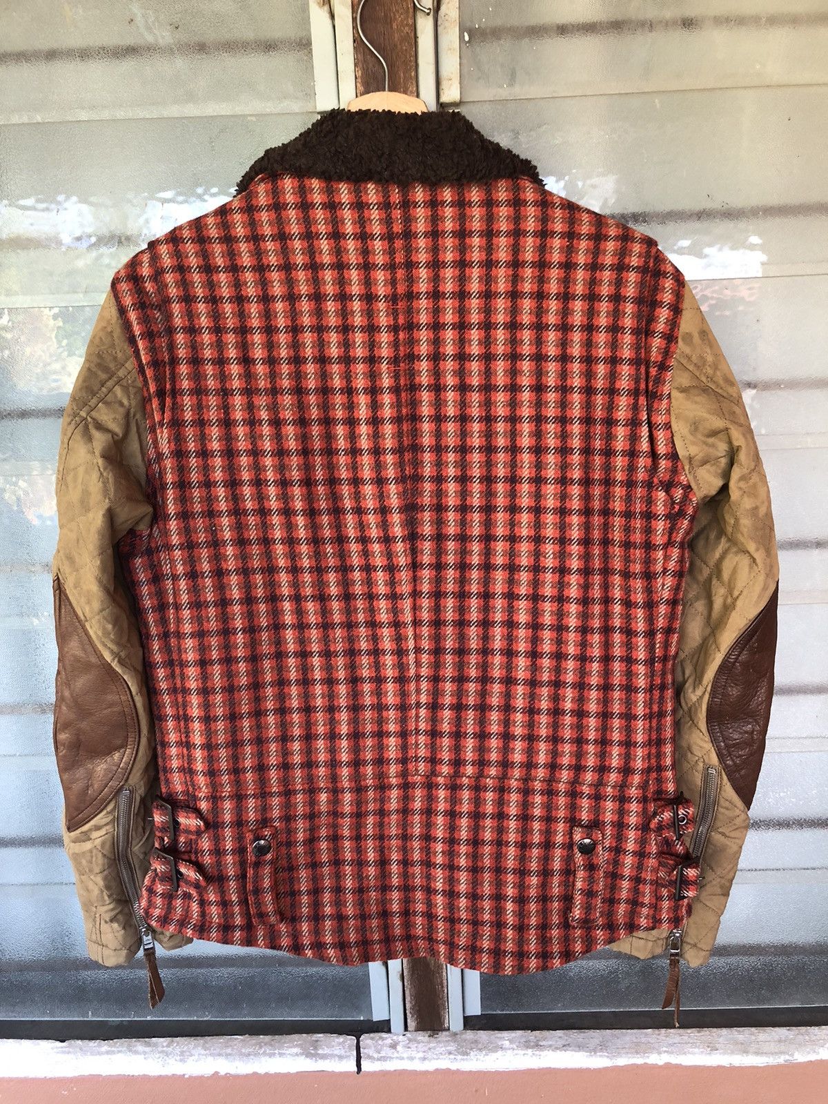 Japanese Brand Vintage Max Fritz Wool + Leather Double Collar Jacket Size US M / EU 48-50 / 2 - 14 Thumbnail