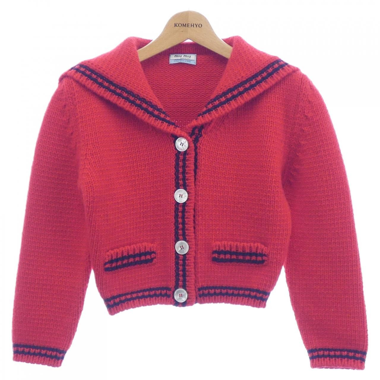 Miu Miu Miu Miu MIU MIU Cardigan Textile Tops MMF3501X0U DUTY FREE for USA Size ONE SIZE - 1 Thumbnail
