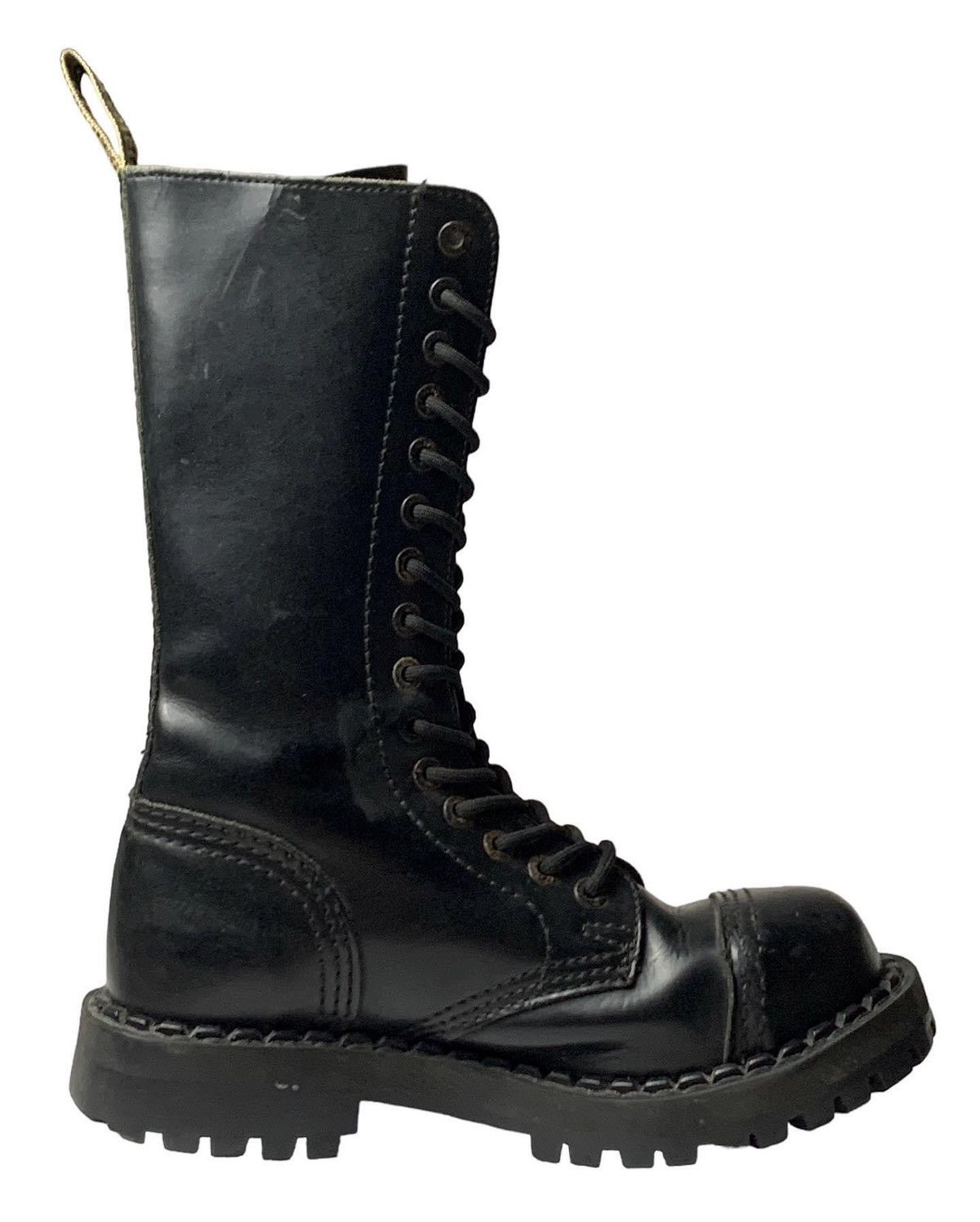 Vintage STEEL TOE 15 EYES COMBAT BOOTS Size US 7 / IT 37 - 3 Thumbnail