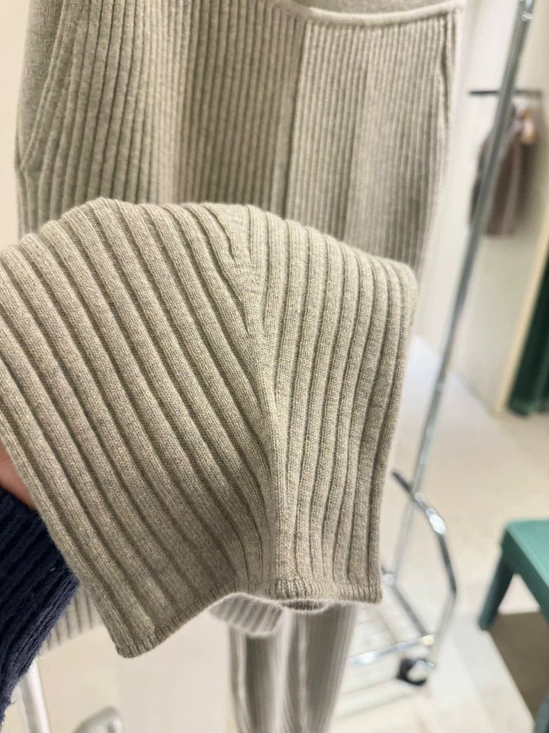 Loro Piana LORO PIANA sizeS Ms.Green tone knitted cashmere pants 100%b Size 31" - 4 Thumbnail