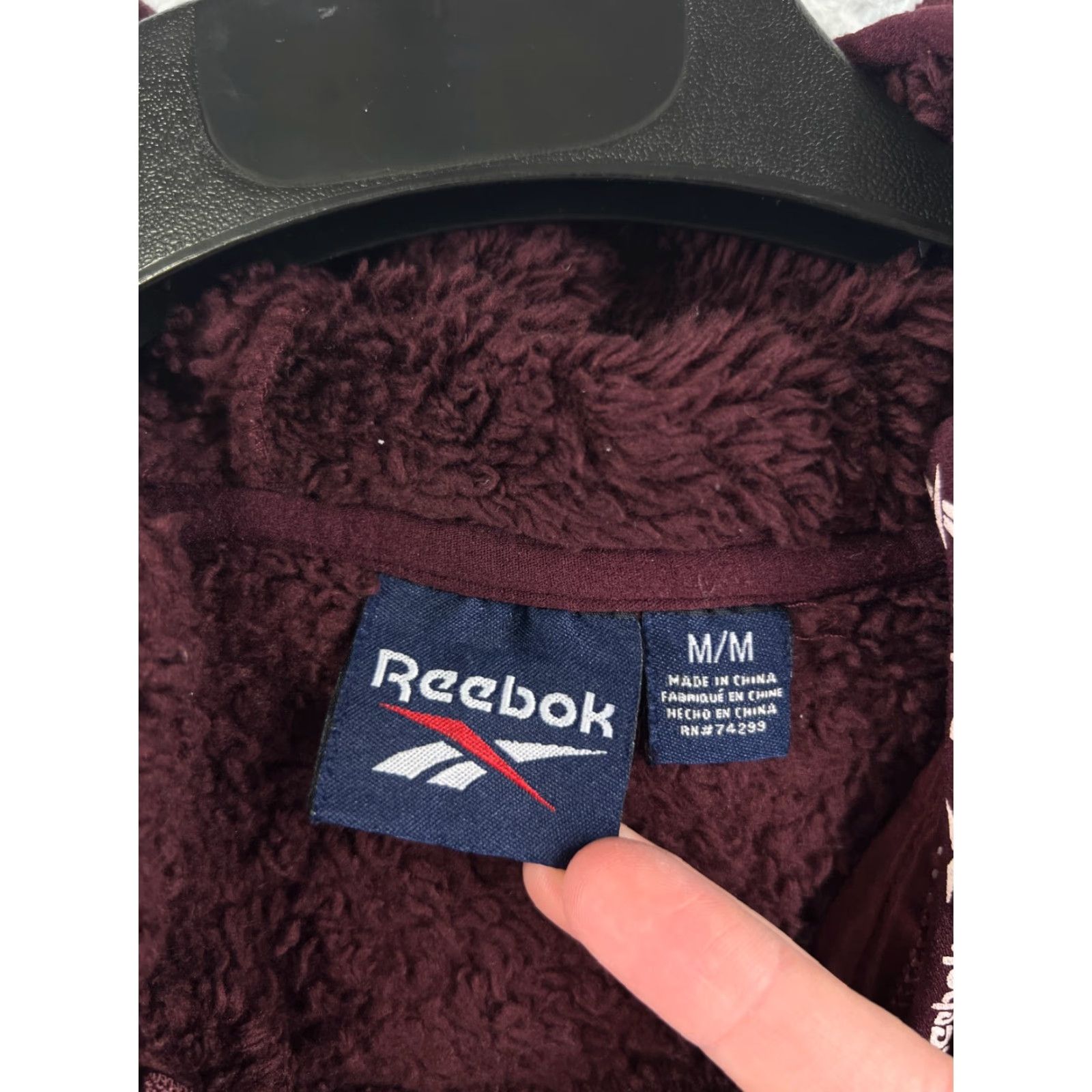 Reebok Reebok Jacket Womens Medium Red Fleece Mock Neck Full Zip Polyester Athleisure Size M / US 6-8 / IT 42-44 - 3 Thumbnail