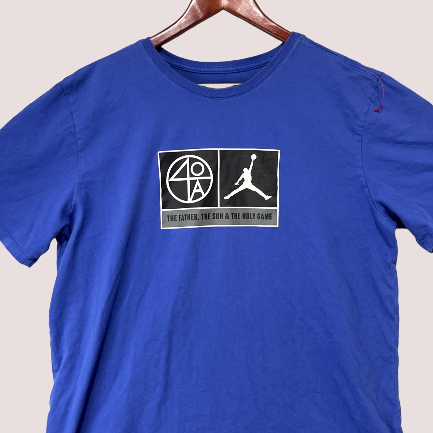 Jordan Brand Air Jordan Shirt Mens XL Blue Spike Lee 40 Acres Jumpman Basketball Movie Tee Size US XL / EU 56 / 4 - 1 Thumbnail