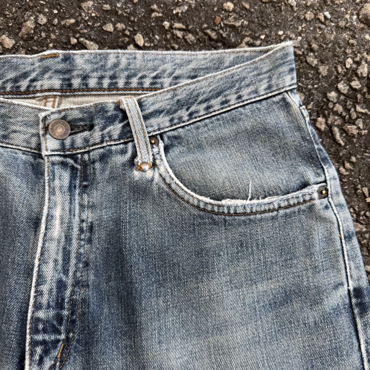 Edwin Vintage Edwin Faded Mud Washer Denim Jean Pants Size US 33 - 6 Thumbnail
