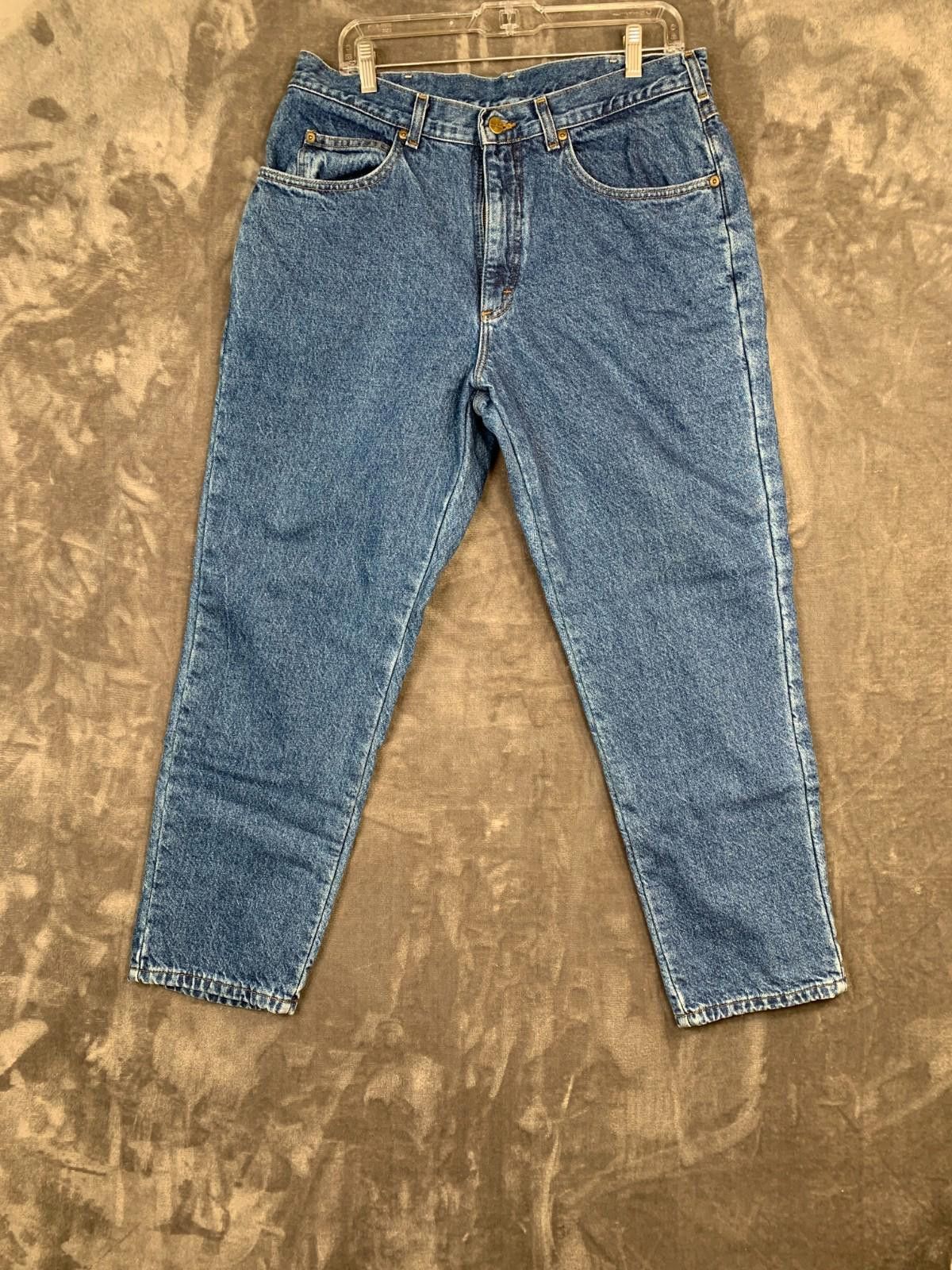 L.L. Bean LL Bean Flannel Jeans 34/28.5 Blue w/ Red Plaid Lining (226) Size US 34 / EU 50 - 1 Thumbnail