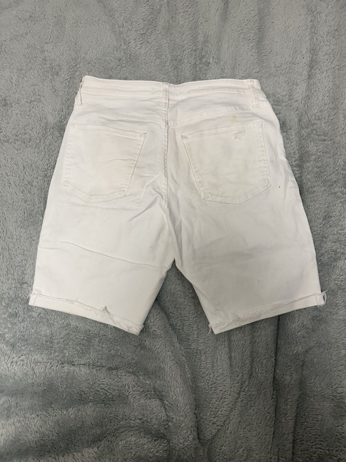 Express Express White Denim Shorts Size US 30 / EU 46 - 2 Thumbnail