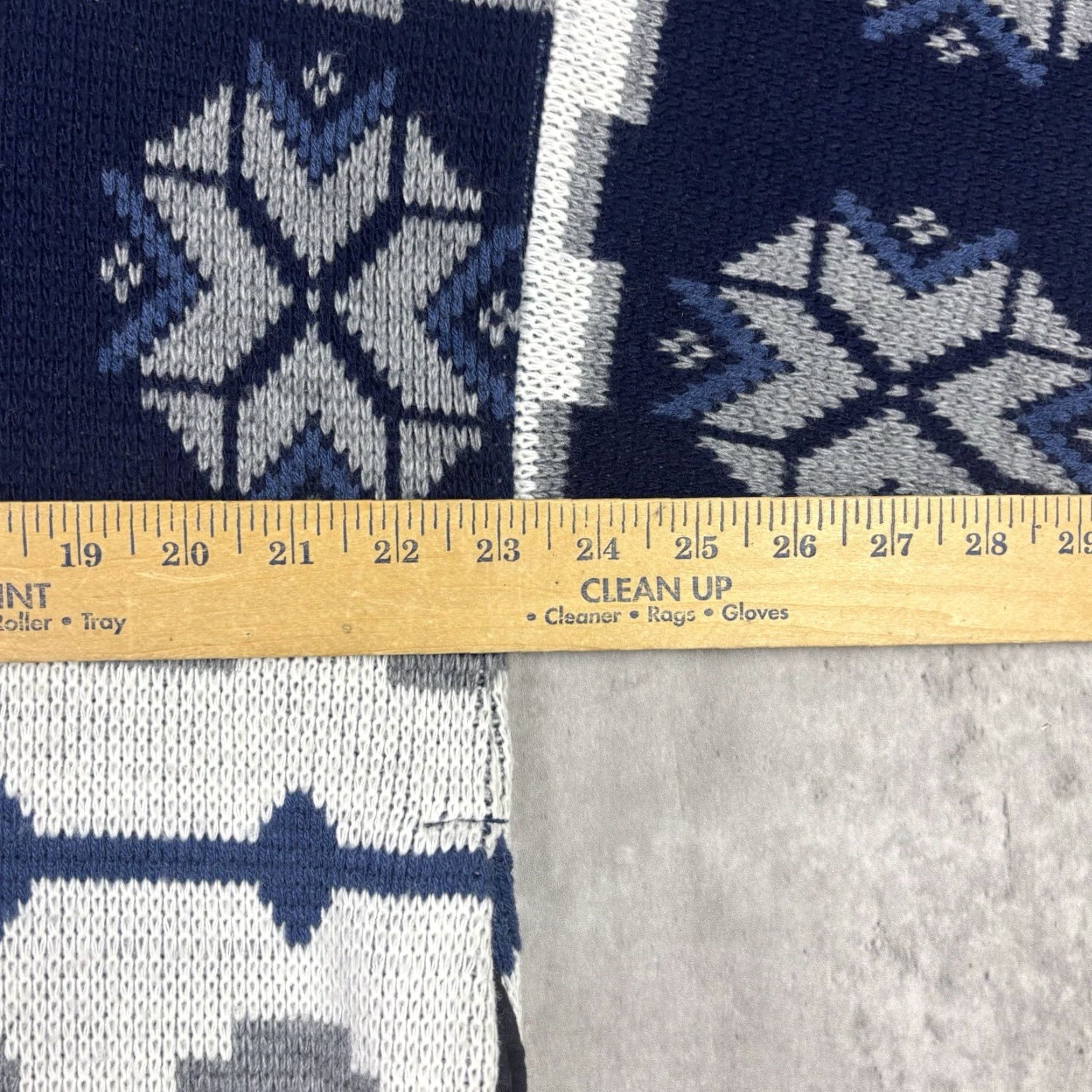 Vintage VINTAGE Full Zip Sweater 90s Blue Acrylic XL Men Crew Neck Knit - Comfort Knits Pattern Snowflake Angl?? Size US XL / EU 56 / 4 - 3 Thumbnail