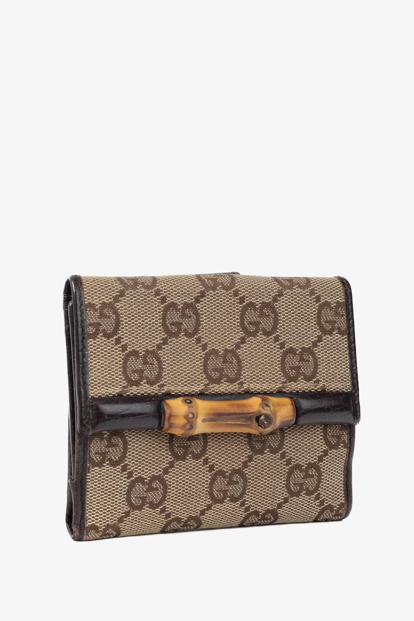 Gucci Gucci Beige GG Canvas Bamboo Bifold Wallet Size ONE SIZE - 2 Thumbnail