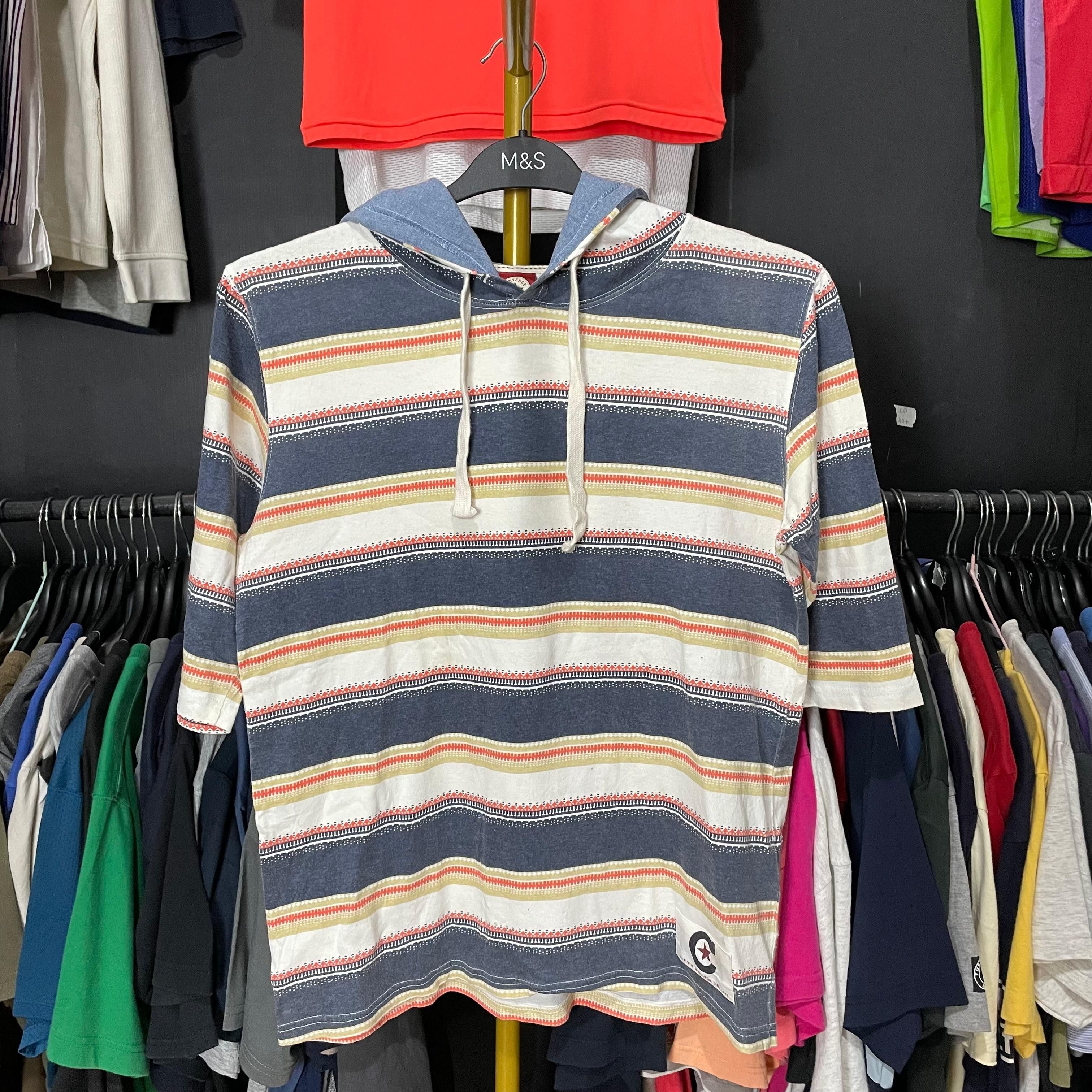 Converse CONVERSE BRAND Short Sleeve Hoodie Size US L / EU 52-54 / 3 - 1 Thumbnail
