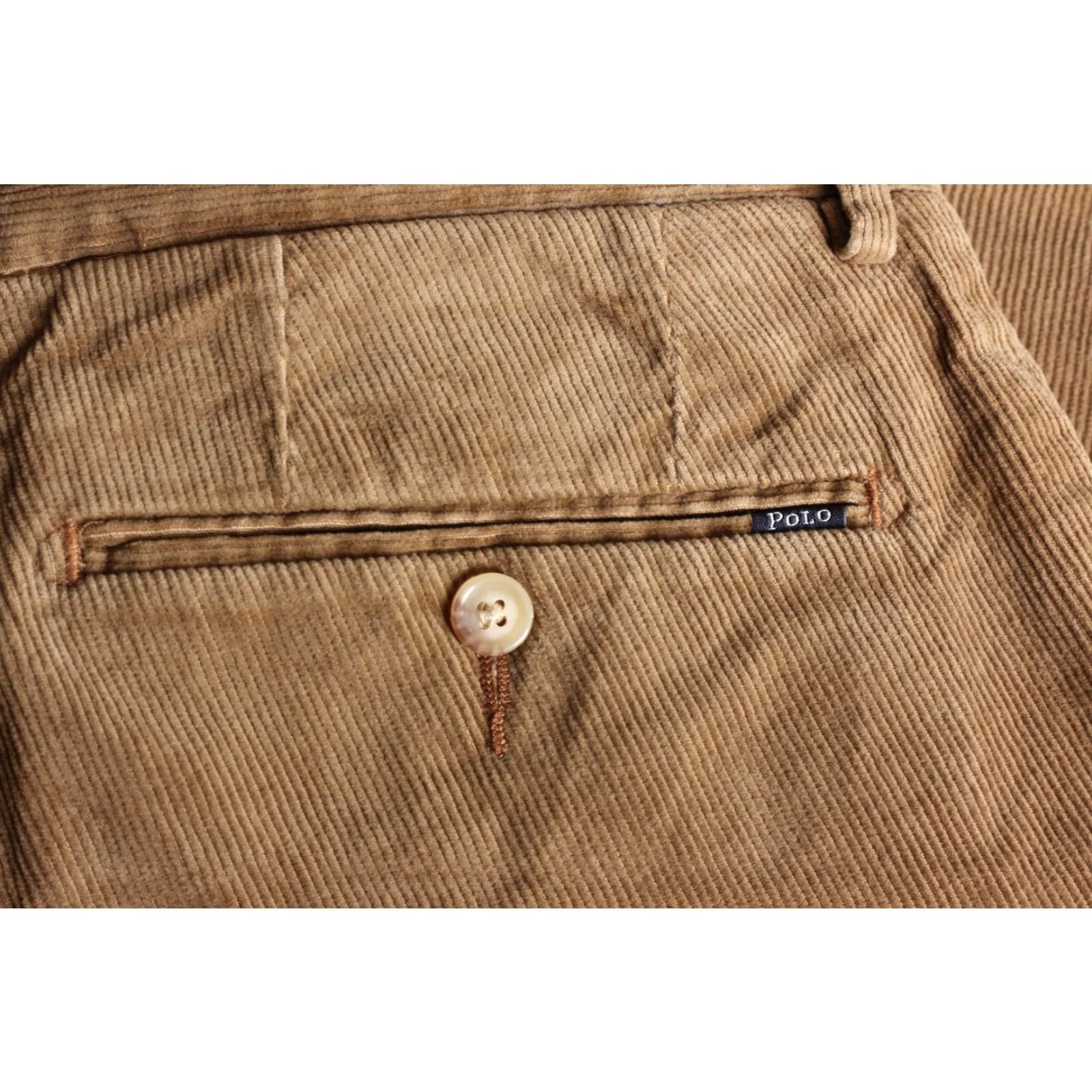Polo Ralph Lauren POLO RALPH LAUREN Corduroy Chino Pants Trousers Men Size 34 Stretch Slim Brown Casual Designer Trousers Mens Size US S / EU 44-46 / 1 - 4 Thumbnail