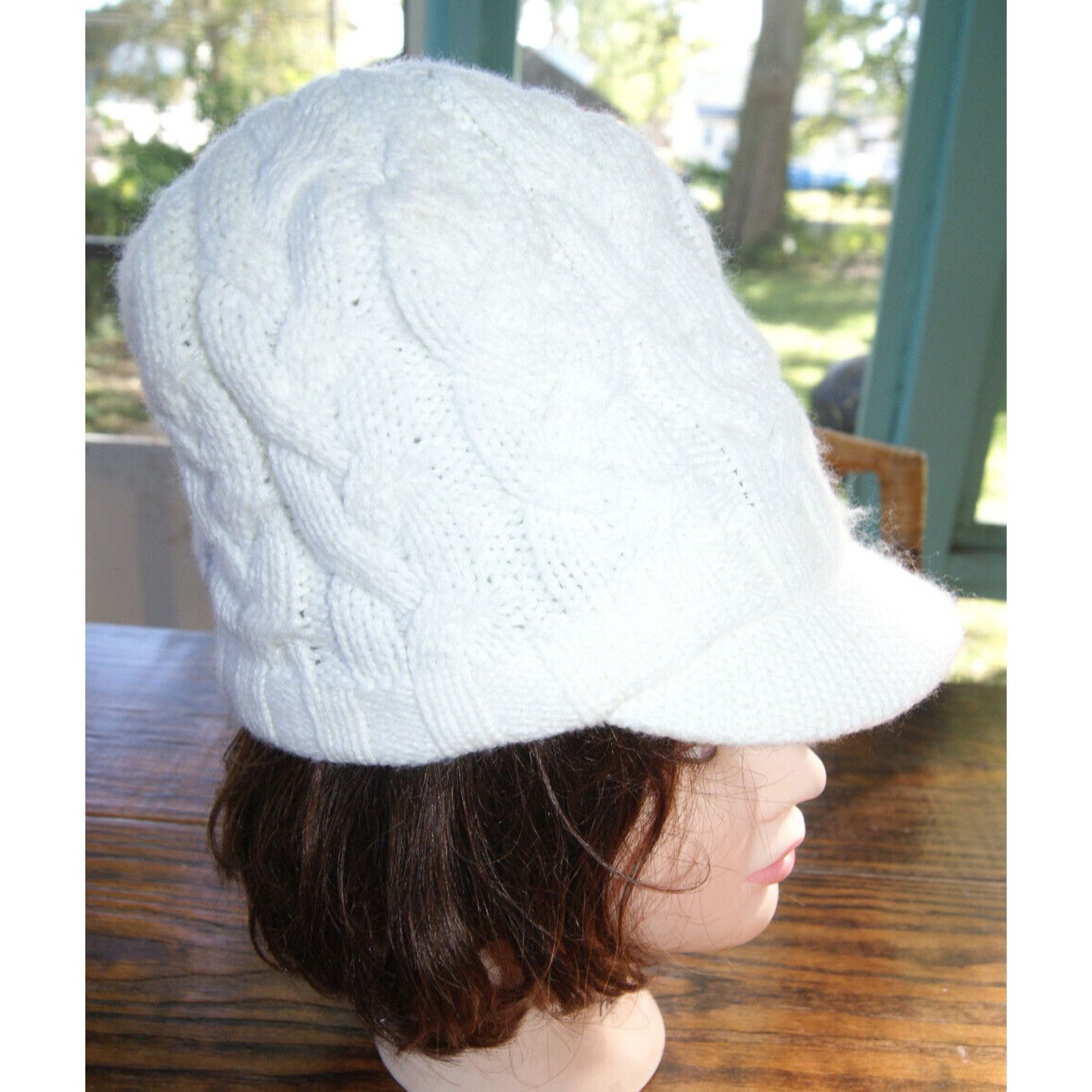 Adidas Adidas Women’s Brimmed Cable Knit Beanie Hat Cap Fleece Line Size ONE SIZE - 4 Thumbnail