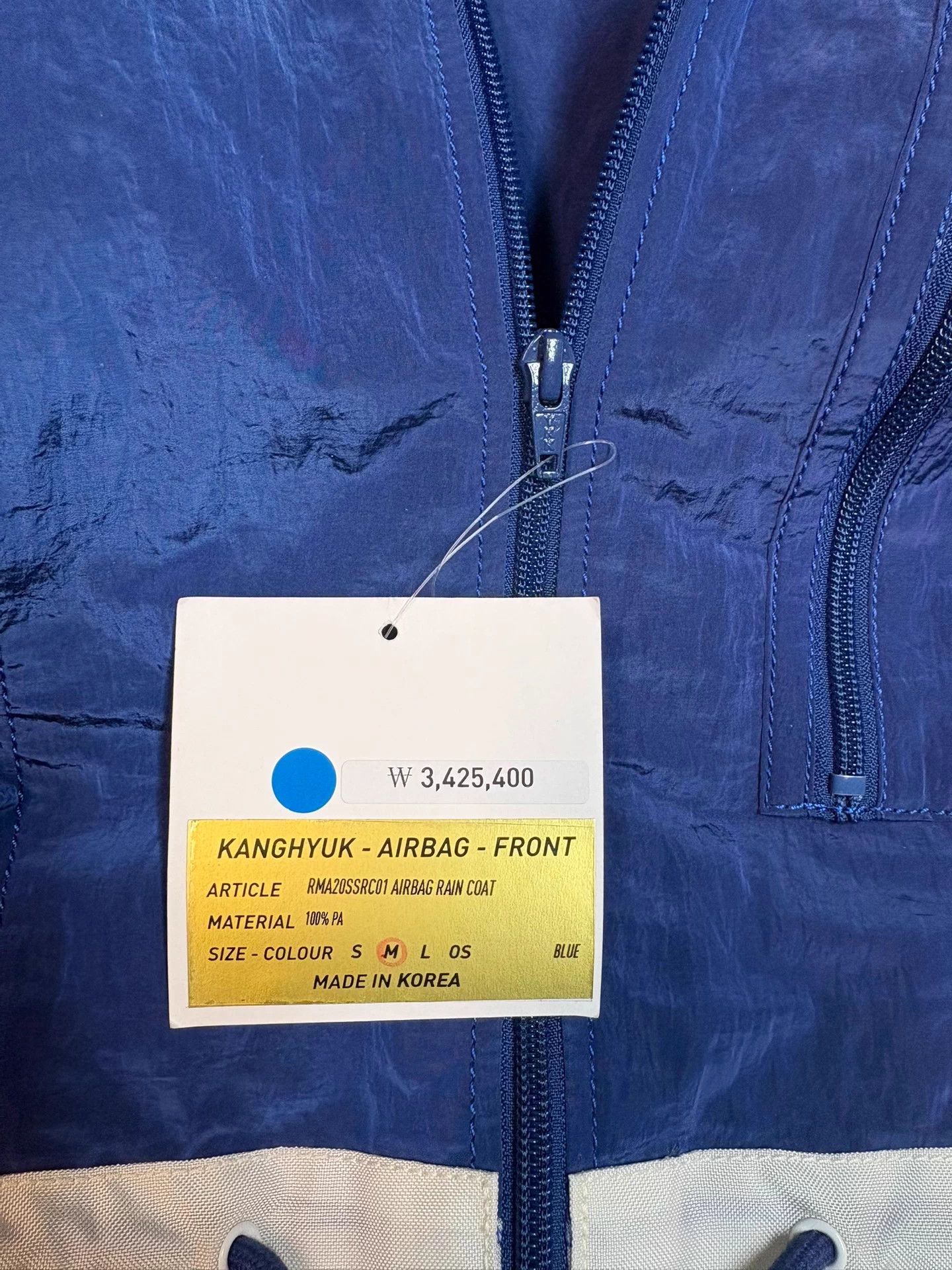 KANGHYUK Kanghyuk Men's Color Blocked Recycled Nylon Raincoat M Size US M / EU 48-50 / 2 - 6 Thumbnail