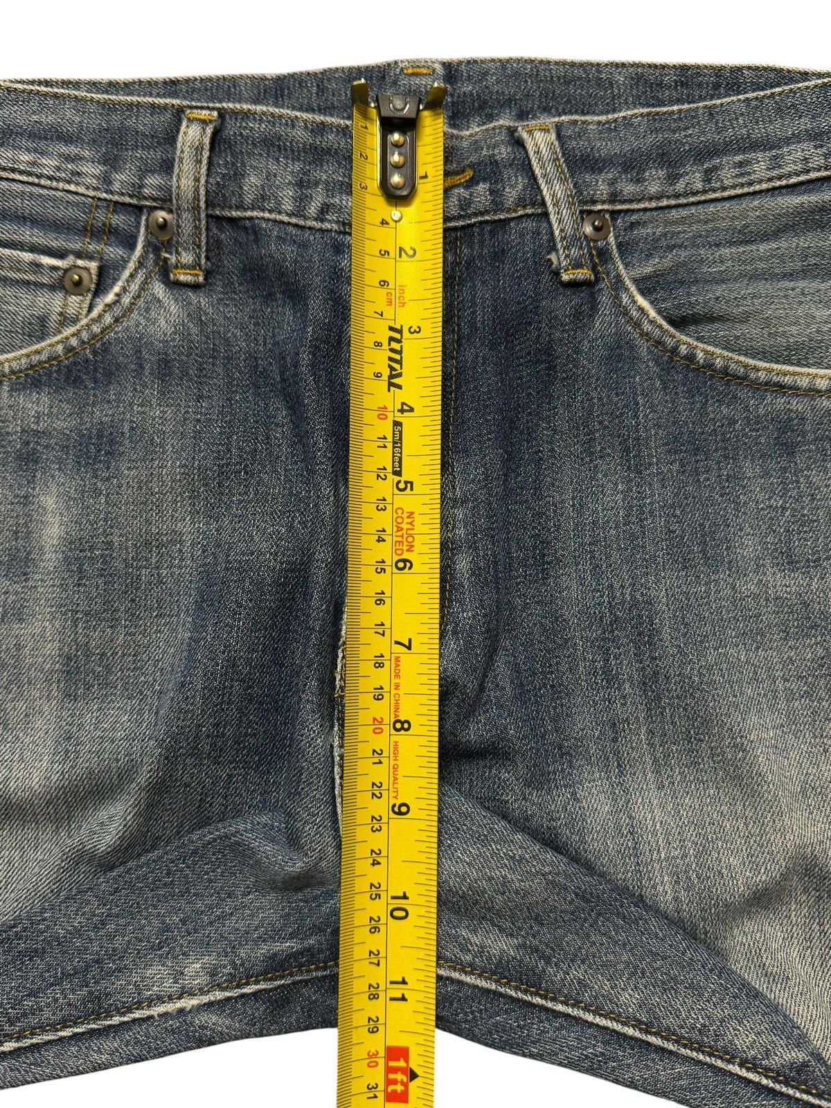 Uniqlo Vintage Y2K Japanese Uniqlo Faded Blue Wash Distress Relaxed Size US 30 / EU 46 - 11 Thumbnail