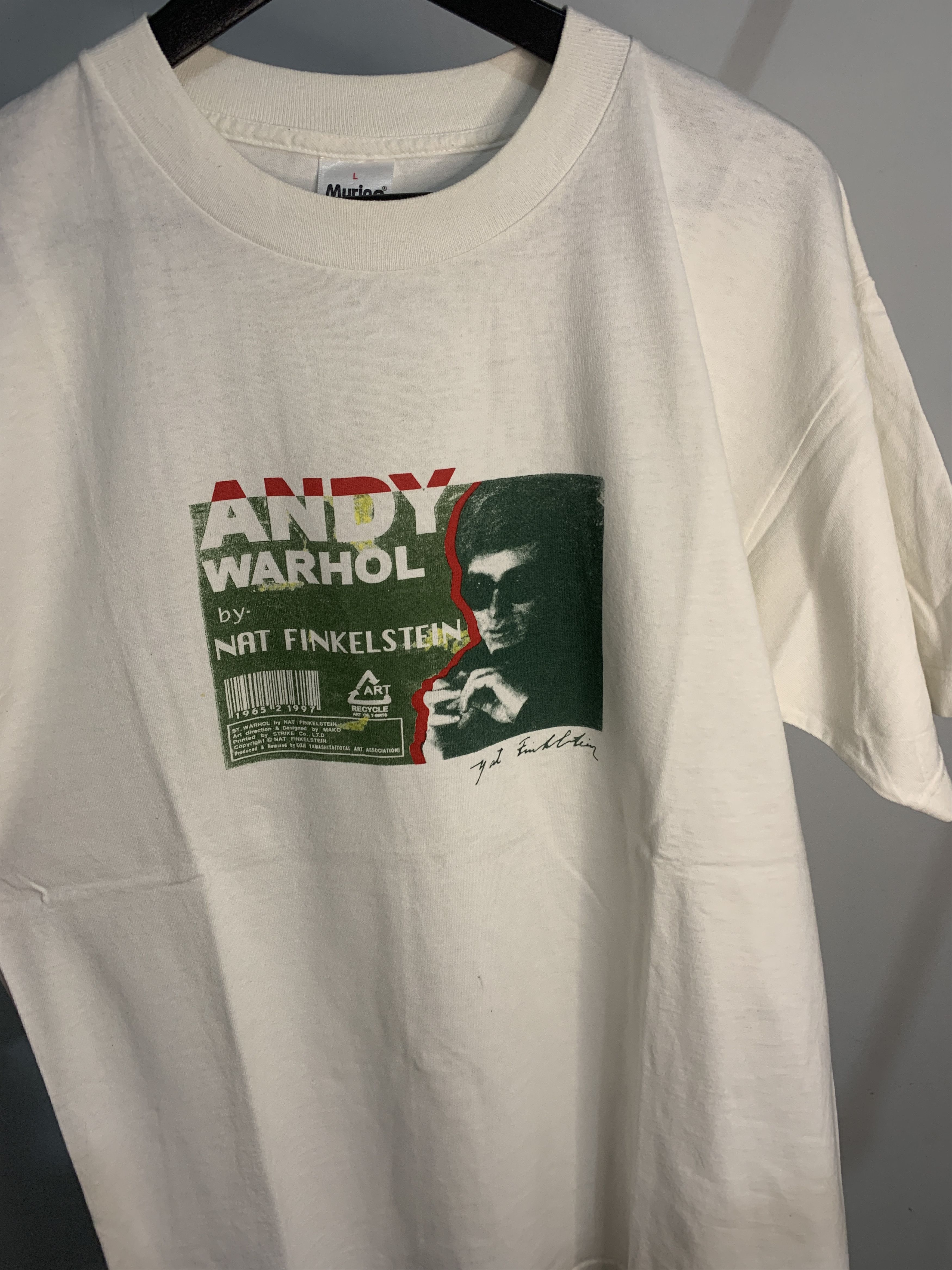image of Andy Warhol Nat Finkelstein Shirt in White, Men's (Size Large)