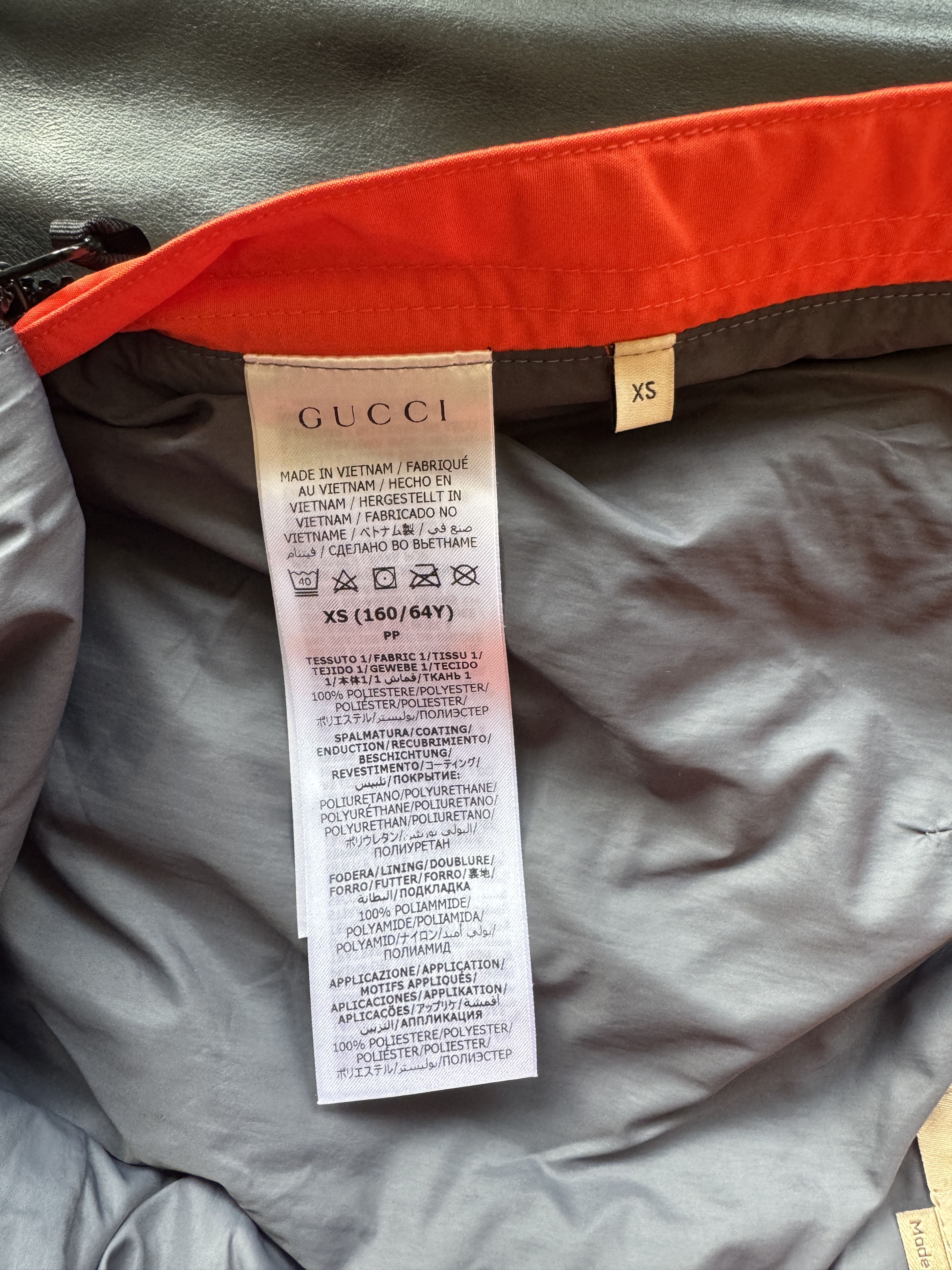 Gucci × The North Face Nylon Track Pants Orange/Black Size US 27 - 19 Thumbnail