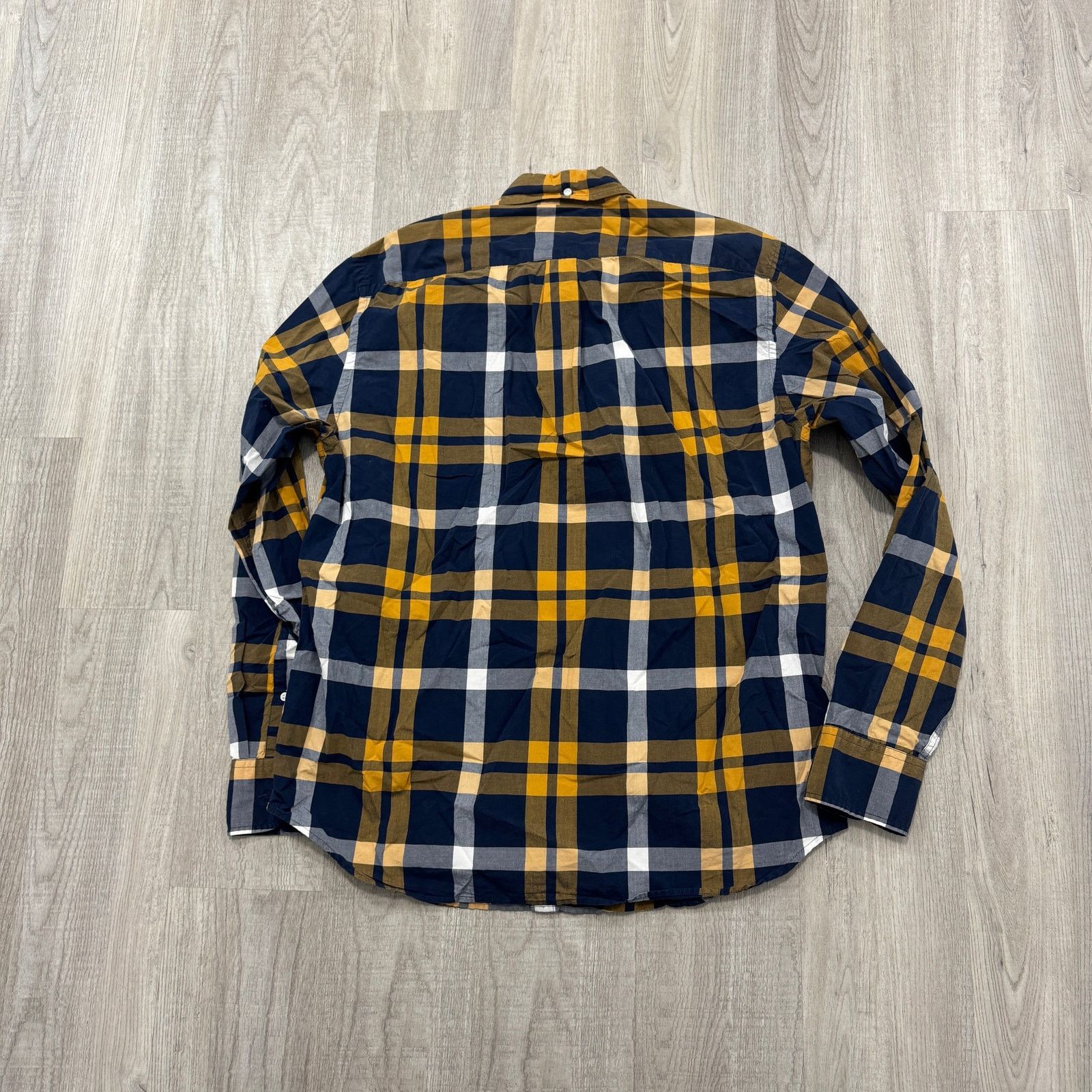 J.Crew J Crew Shirt Men's Large Blue Orange Tartan Plaid Check Size US L / EU 52-54 / 3 - 7 Thumbnail