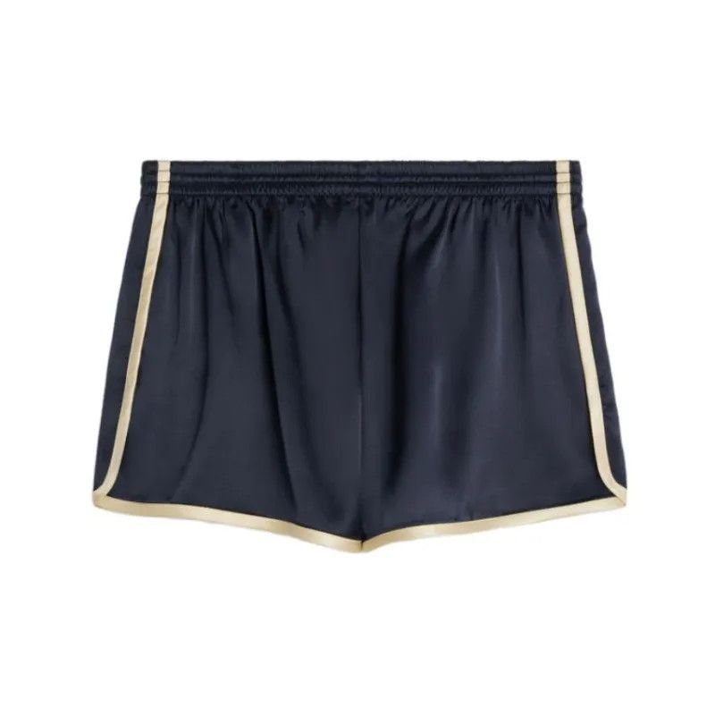 Celine o1w1db10125 2P998164I Flowing Satin Mini Short in Blue Size 27" / US 4 / IT 40 - 2 Thumbnail