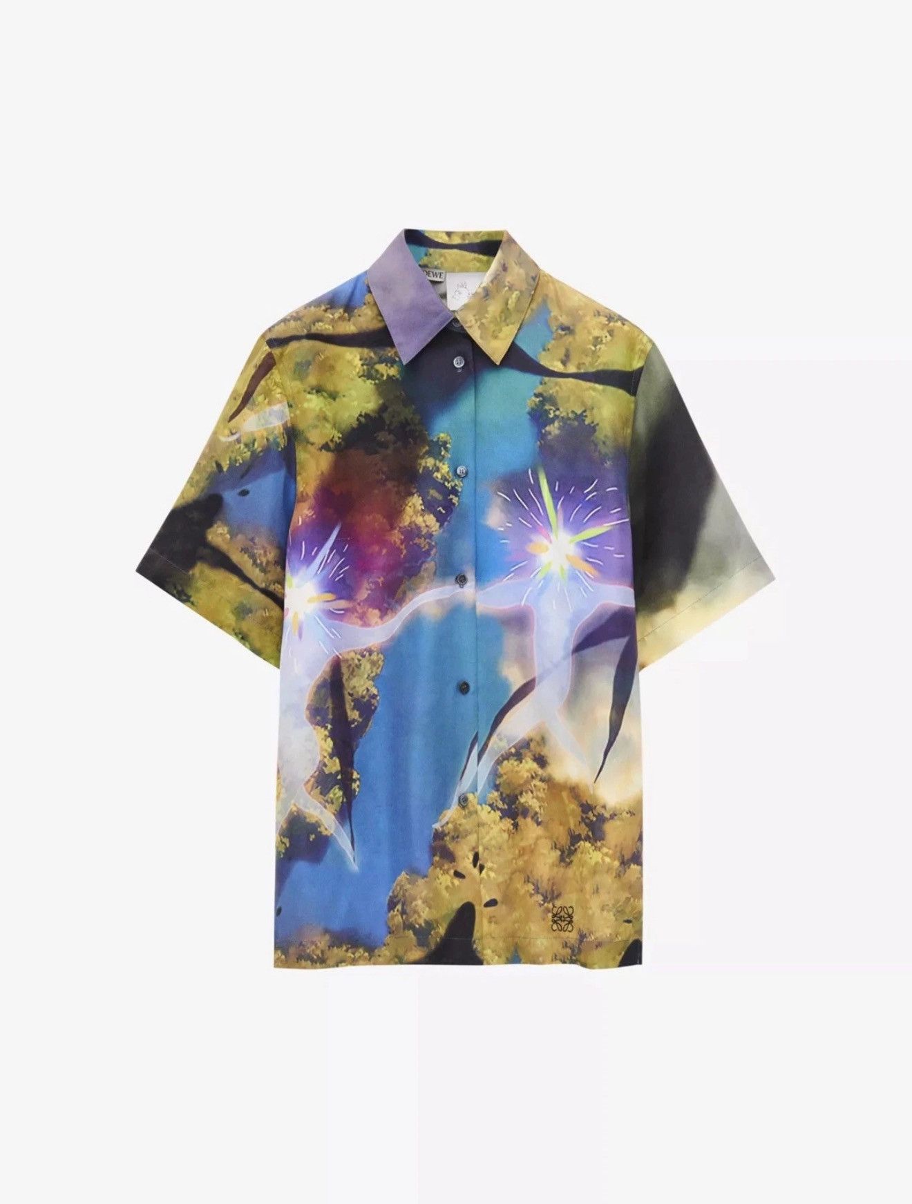 Loewe LOEWE STUDIO GHIBLI Howls Moving Castle Magic Sky Silk Shirt Size US L / EU 52-54 / 3 - 20 Thumbnail