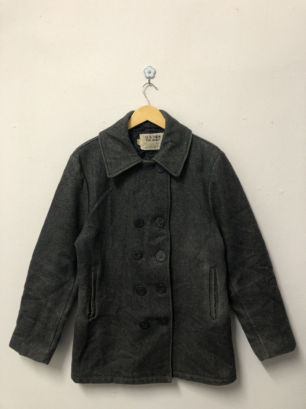 Schott × Vintage Vintage Schott Pea Coat Jacket Size US S / EU 44-46 / 1 - 1 Thumbnail