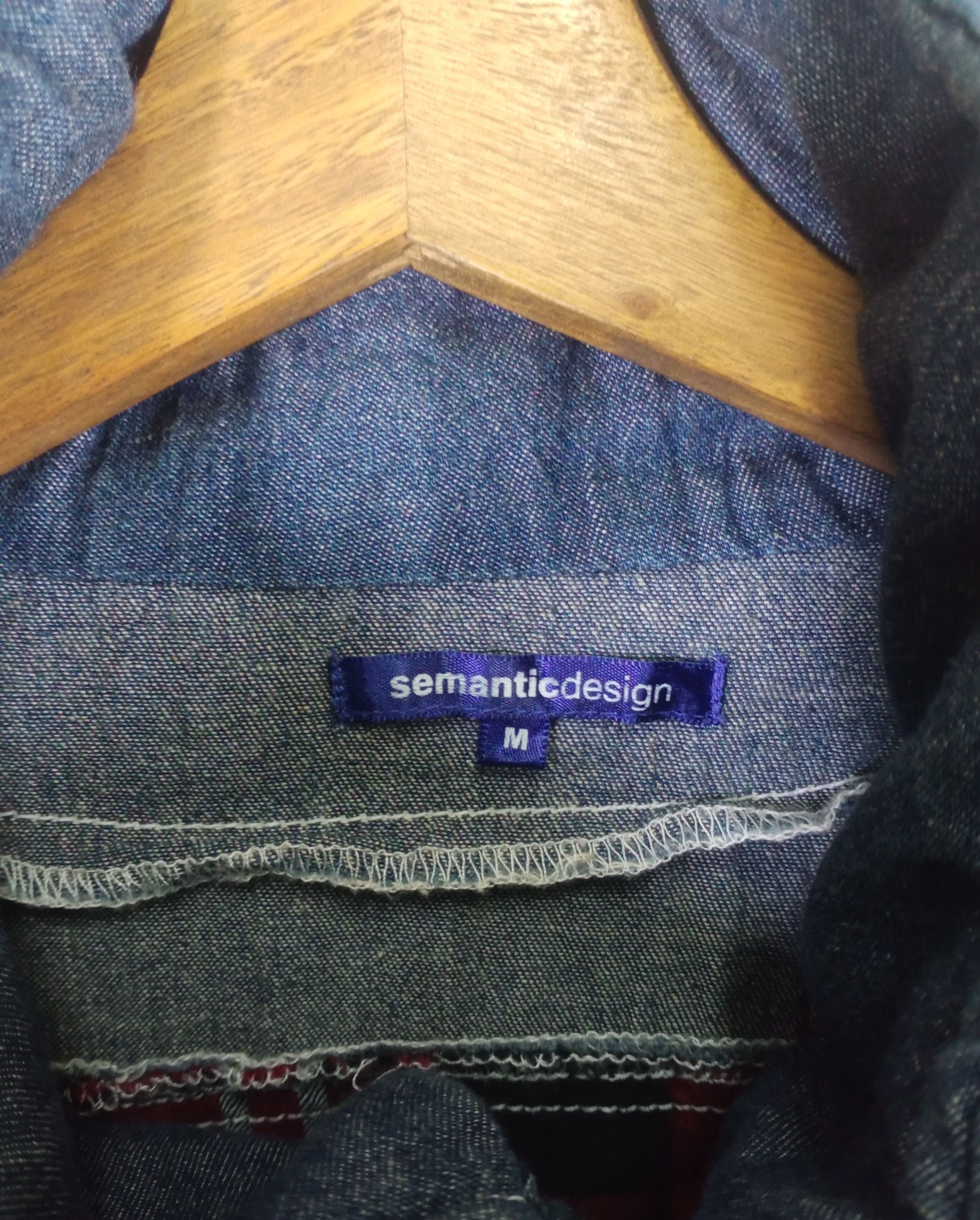 semanticdesign Rare Semantic Design Punk Style Double Collar Western Shirt Size US M / EU 48-50 / 2 - 8 Thumbnail