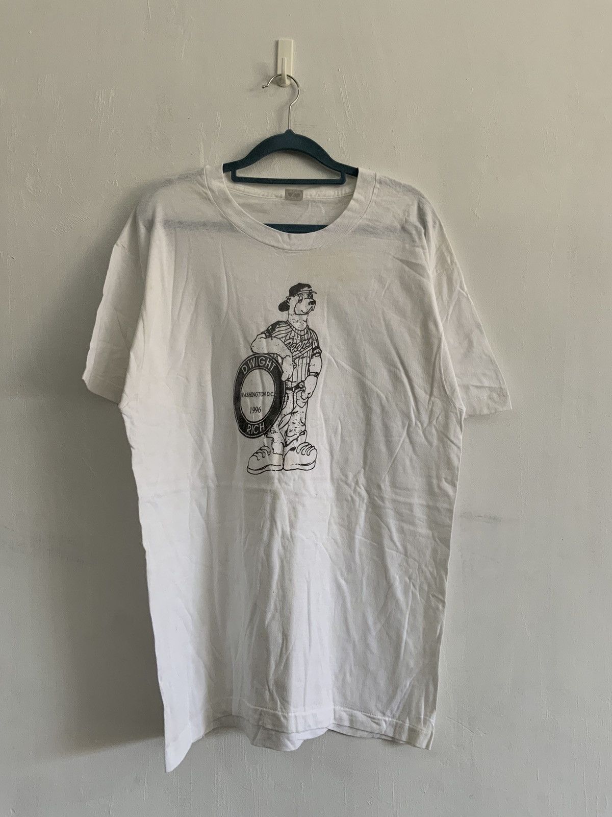 Vintage Vintage Dwight Rich Washington DC White Tee Size US XL / EU 56 / 4 - 1 Thumbnail