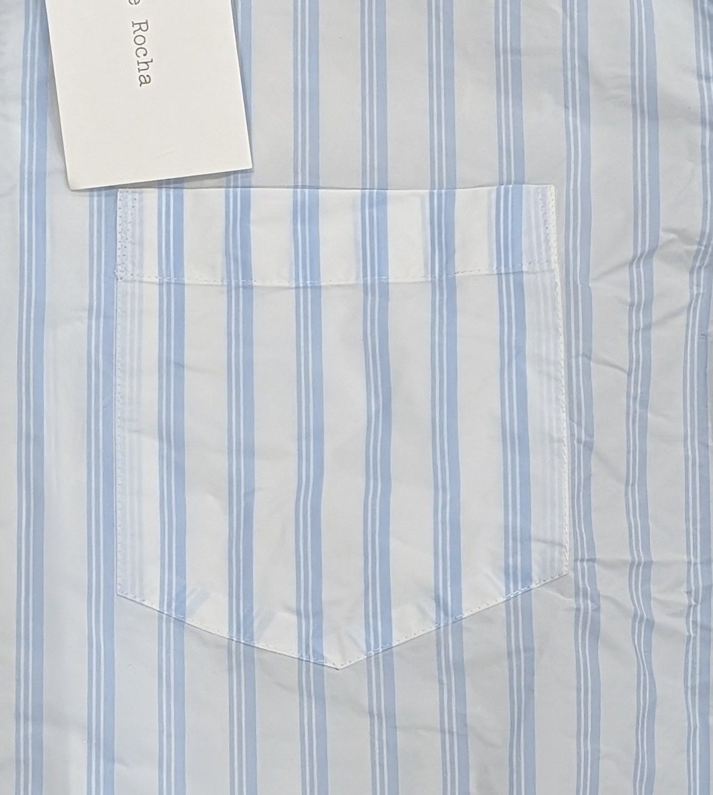 Simone Rocha SIMONE ROCHA Multi Stripe LS Sport Shirt White/Blue Medium Size US M / EU 48-50 / 2 - 2 Thumbnail