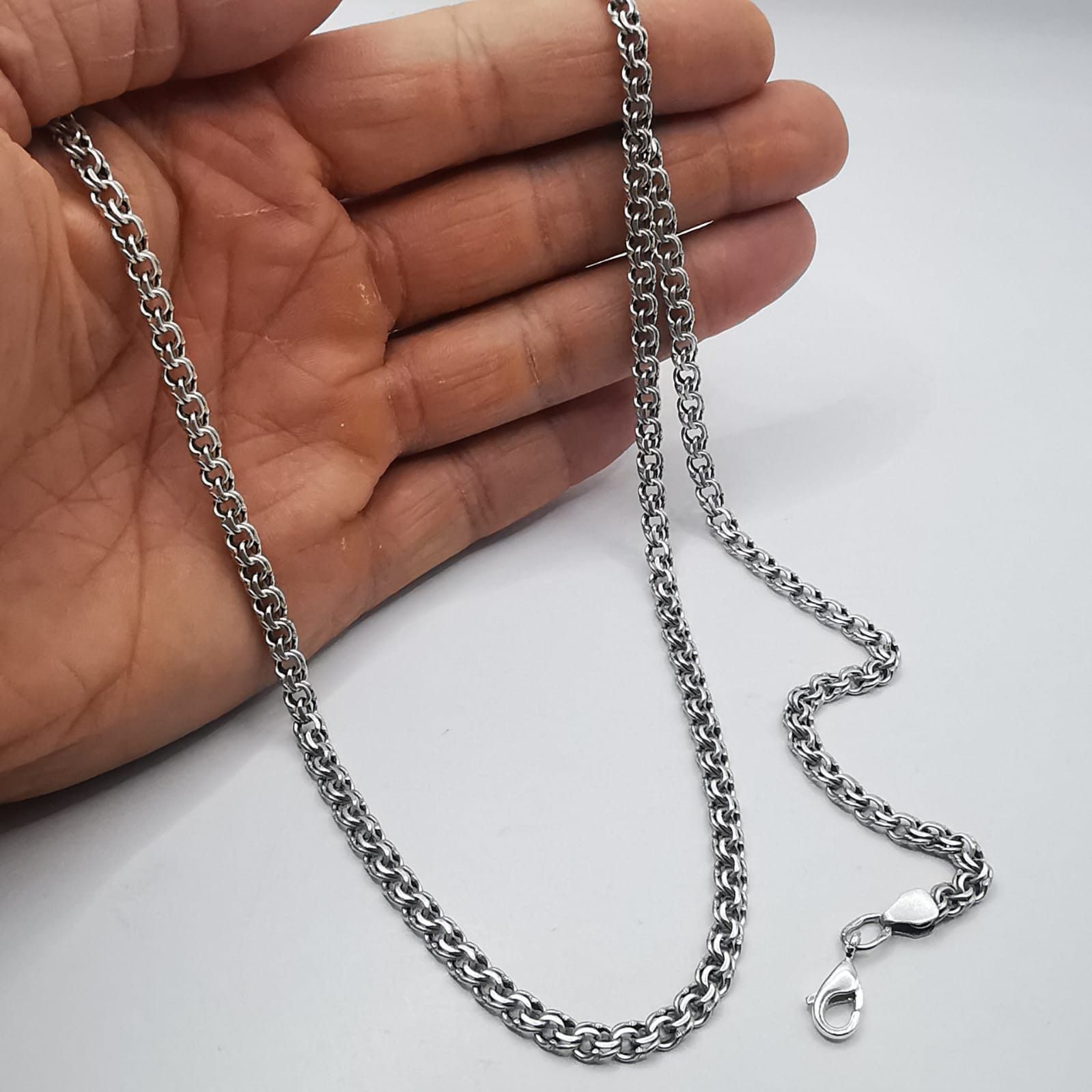 Vintage Vintage Jewelry Chain, 925 Sterling Silver, Signed 20.67g Size ONE SIZE - 5 Thumbnail