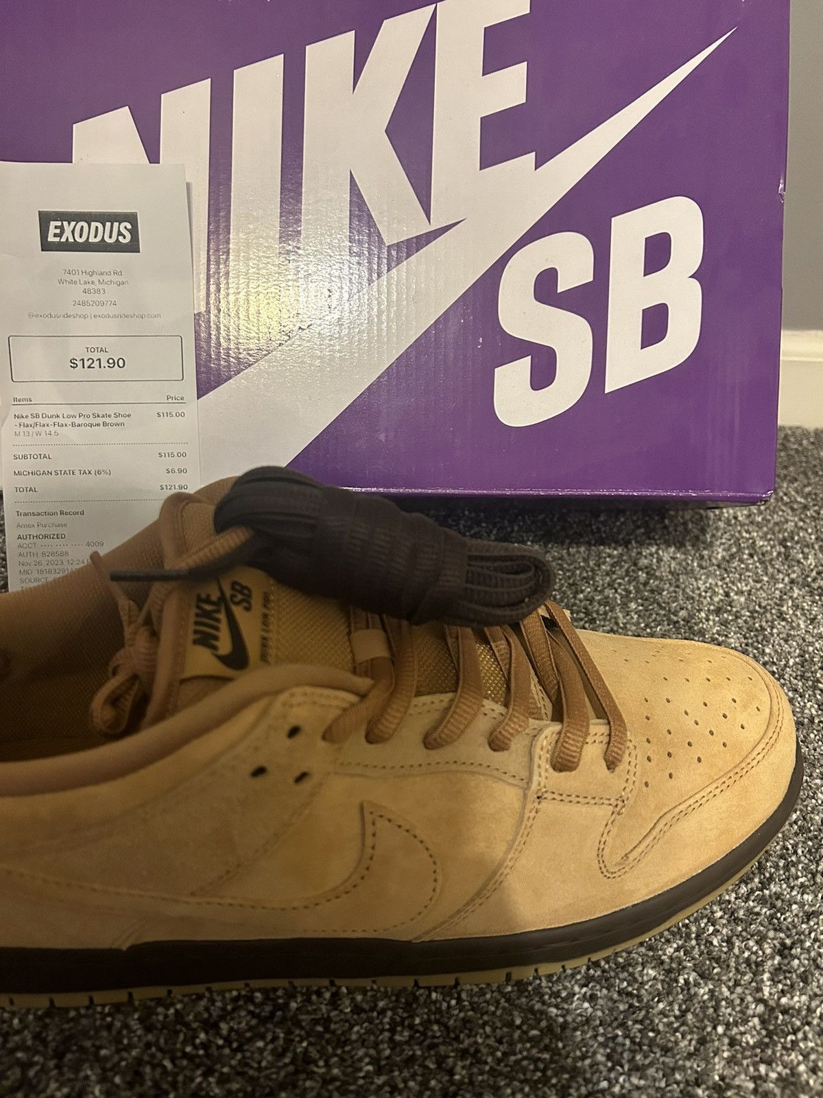 Nike Nike SB Dunk Low Wheat Size US 13 / EU 46 - 6 Thumbnail