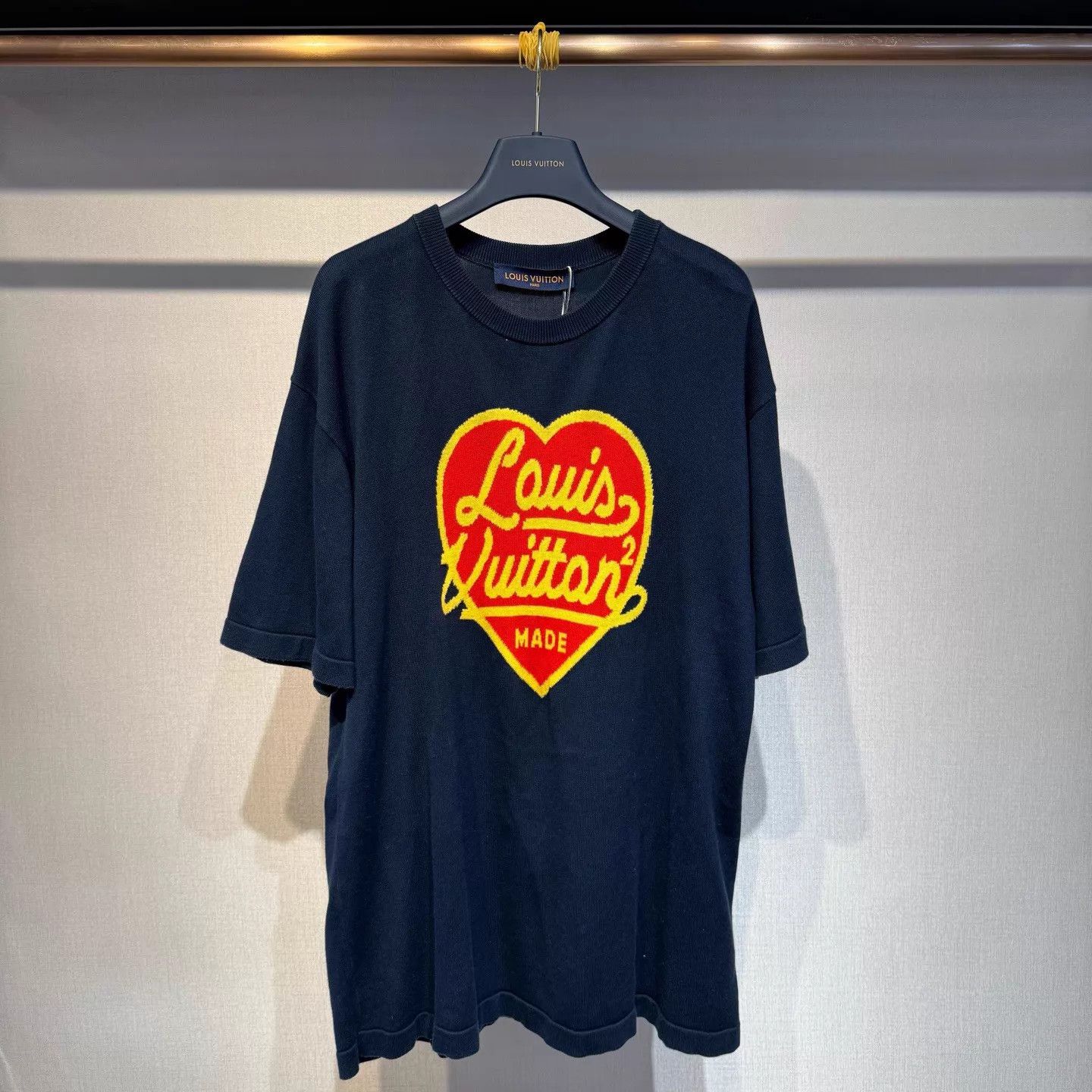 Louis Vuitton Louis Vuitton x Nigo Heart Logo Knit SS Tee L New Size US L / EU 52-54 / 3 - 1 Thumbnail