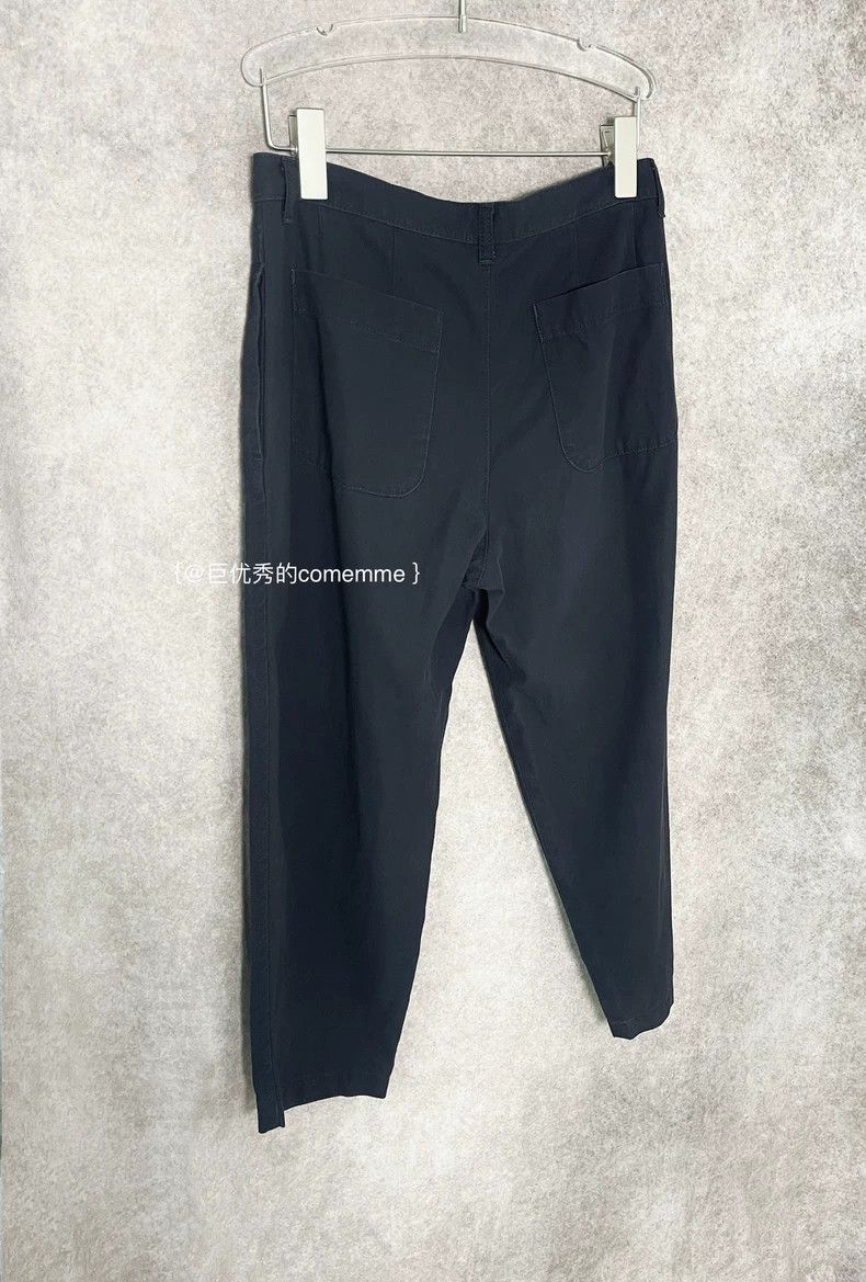 Comme des Garcons Comme des Garcons size S Dark gray blue retro cropped pant Size 23" - 6 Thumbnail