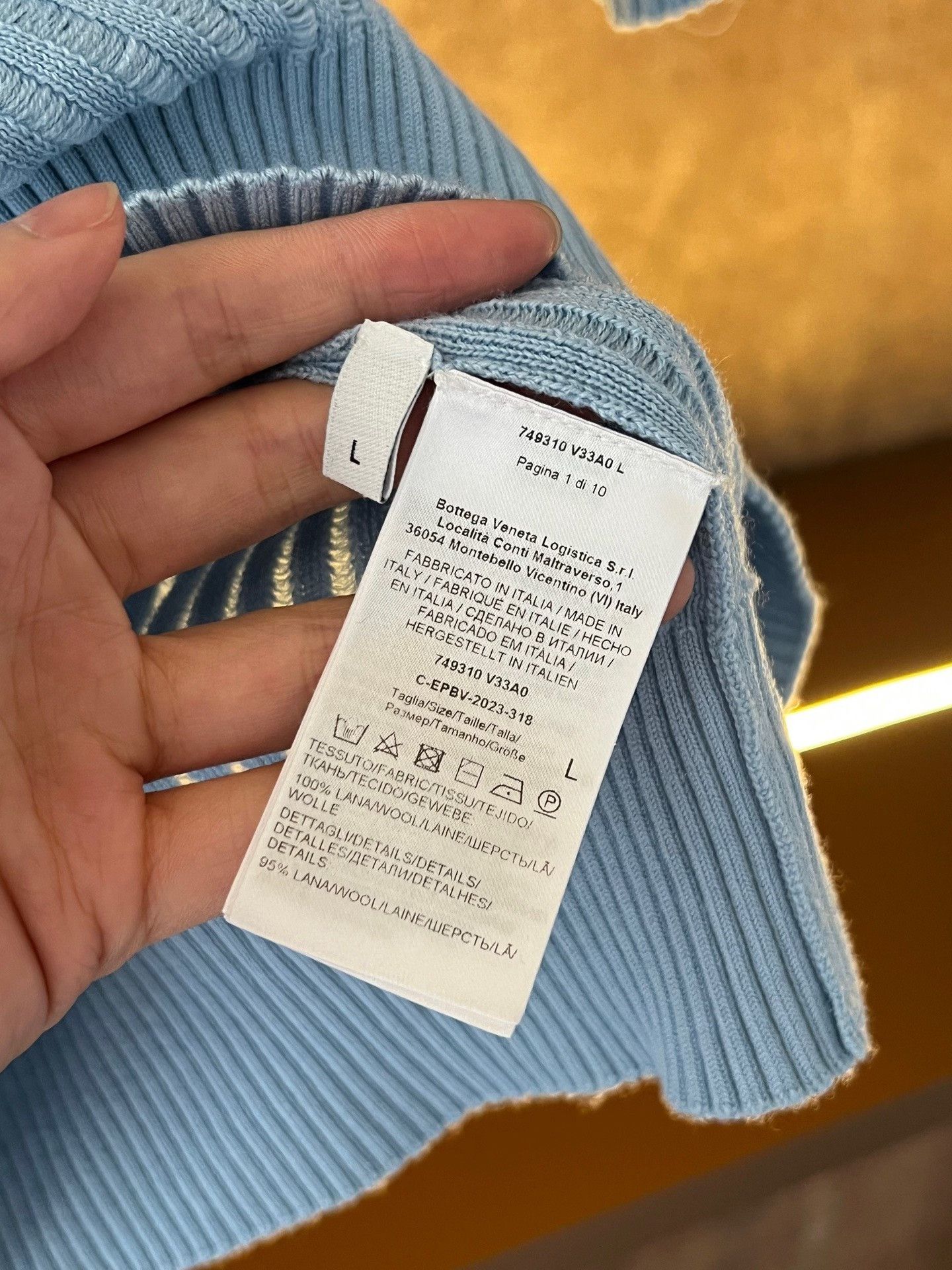Bottega Veneta Bottega Veneta Knit Polo Size US L / EU 52-54 / 3 - 4 Thumbnail