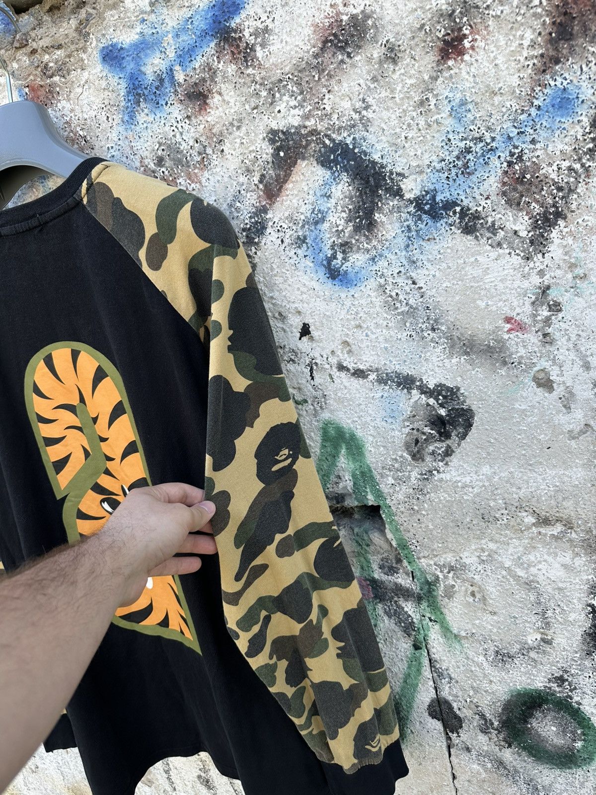 Bape A BATHING APE 1st Camo Shark Tee Long Sleeve Tee Size XL Size US XL / EU 56 / 4 - 3 Thumbnail