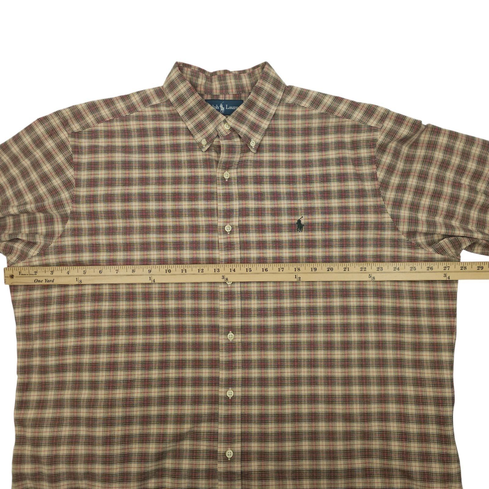 Polo Ralph Lauren Polo Ralph Lauren Shirt XXL Plaid Button Down Long Sleeve Size US XXL / EU 58 / 5 - 4 Thumbnail