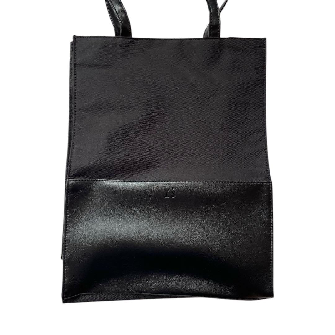 90s 00s Y’s レザー トートバッグ yohji yamamoto 黒 YOHJI YAMAMOTO(ヨウジヤマモト) レザートートバッグ ブラック