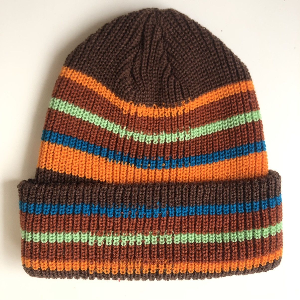 Supreme Supreme FW18 Bright Stripe Beanie BROWN | Grailed