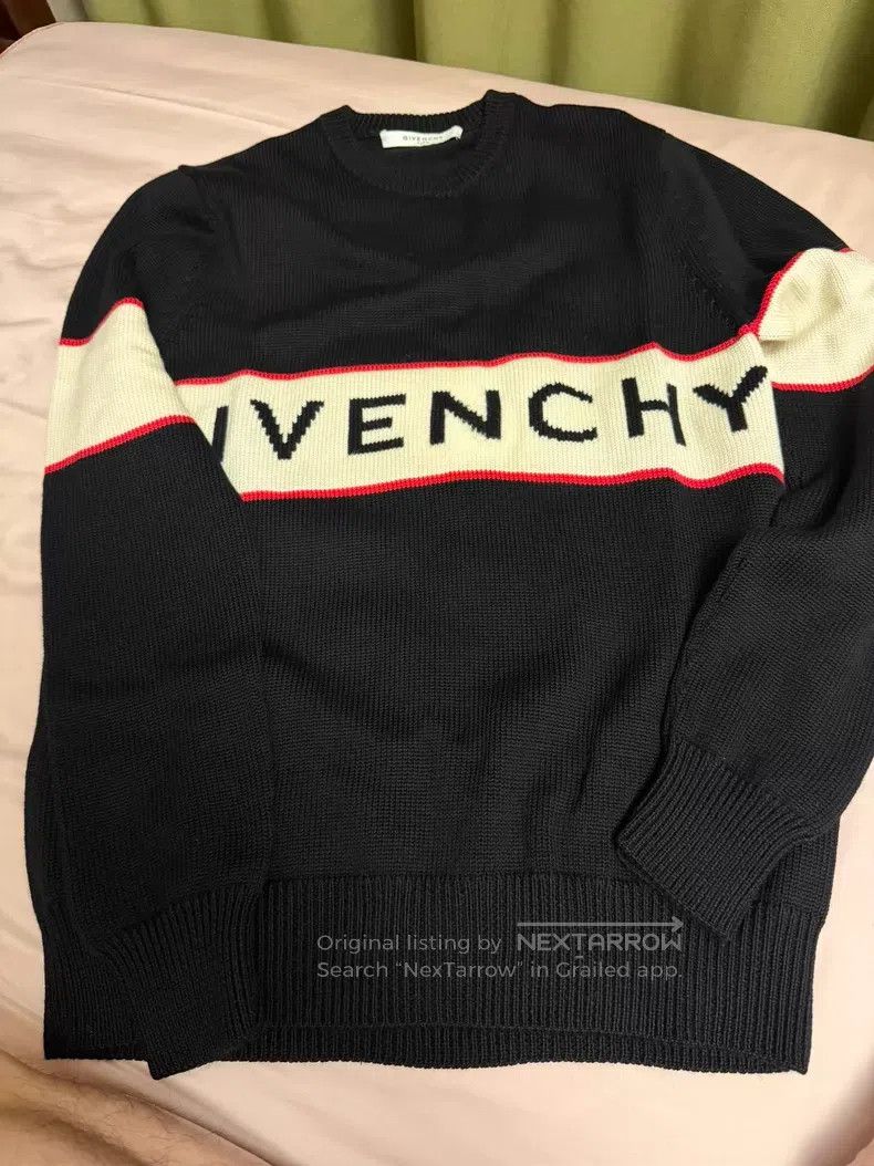 Givenchy Givenchy Letter Logo Embroidered Knit Sweater Size US M / EU 48-50 / 2 - 1 Thumbnail