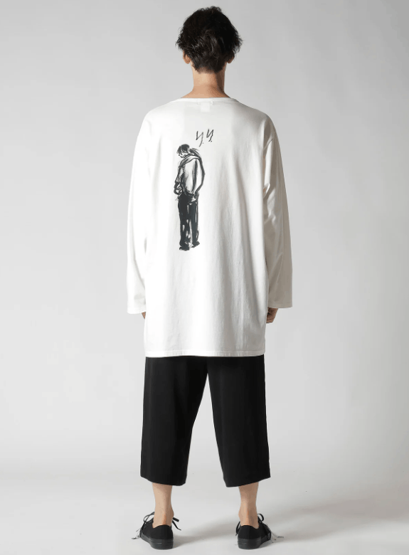 Yohji Yamamoto BNWT SS25 YOHJI YAMAMOTO POUR HOMME PRINT LS TSHIRT 3 Size US L / EU 52-54 / 3 - 1 Thumbnail