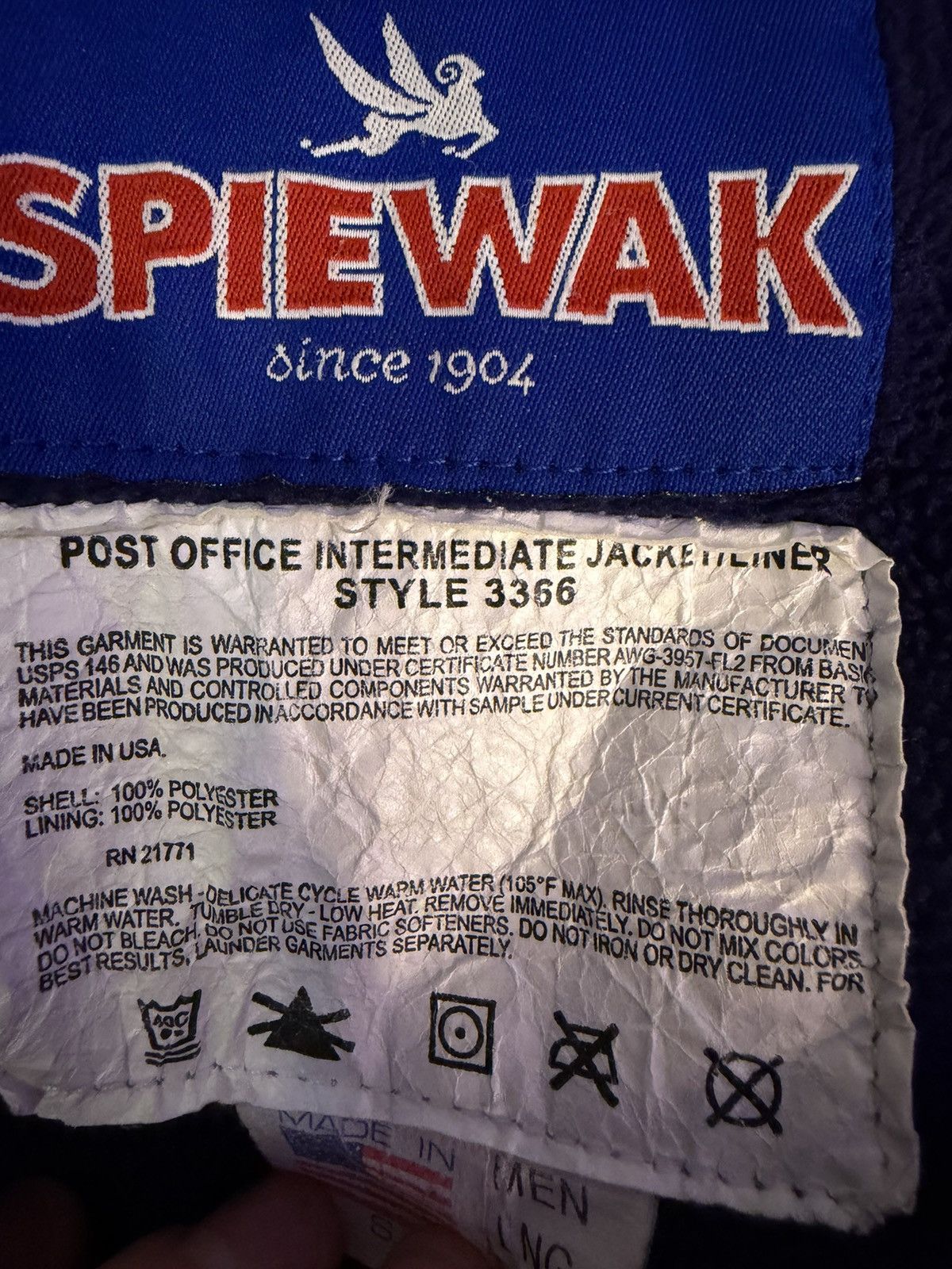 I. Spiewak And Sons USPS Official Zip Up Size US L / EU 52-54 / 3 - 11 Thumbnail