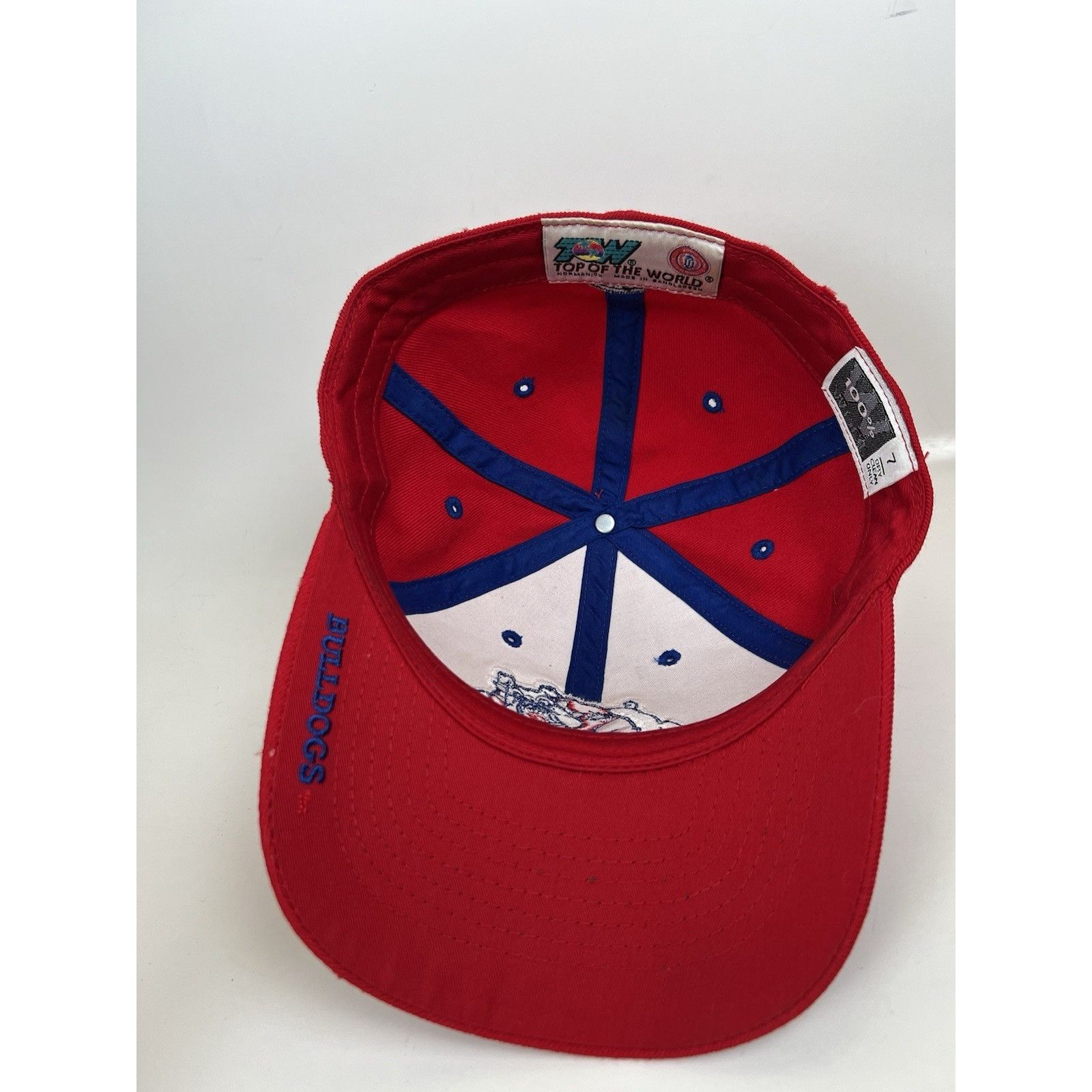 Top Of The World Vintage Fresno State Bulldogs Fitted Hat Size 7 Top Of The W Size ONE SIZE - 9 Thumbnail