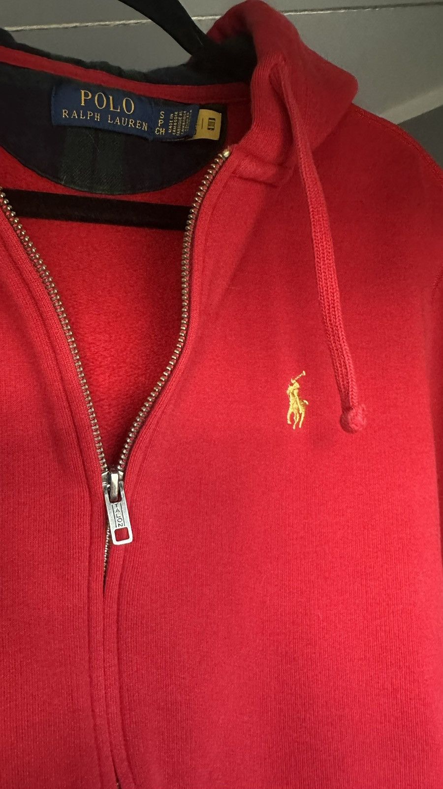 Polo Ralph Lauren small red Ralph Lauren zip up sweatshirt Size US S / EU 44-46 / 1 - 2 Thumbnail