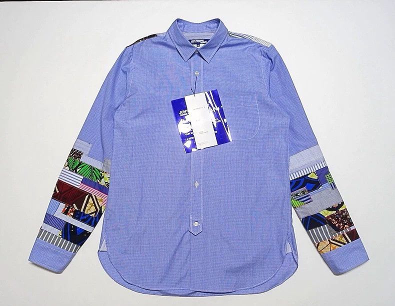Junya Watanabe Junya Watanabe Patchwork Long Sleeve Shirt Size M / US 6-8 / IT 42-44 - 1 Thumbnail