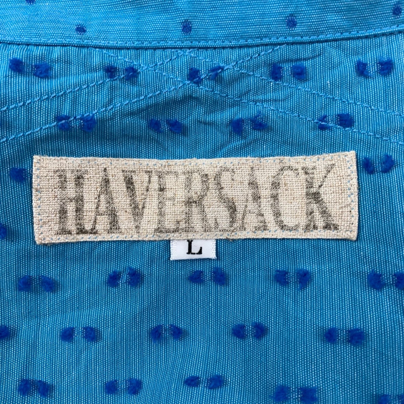 Haversack HAVER SACK L Blue Dots Cotton Button Up Short Sleeve Shirt Size US L / EU 52-54 / 3 - 5 Thumbnail