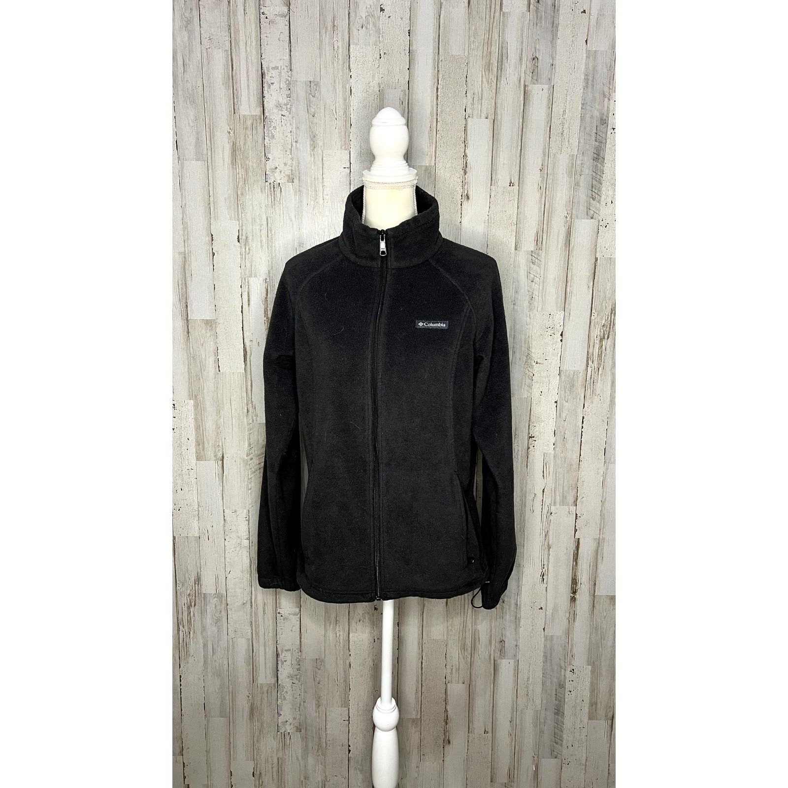 Columbia Columbia Womens Fleece Jacket Black Size Large Casual Zip-Up Size L / US 10 / IT 46 - 2 Thumbnail