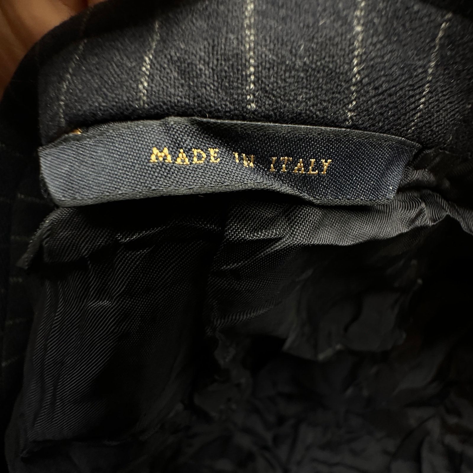 Brooks Brothers Brooks Brothers Pinstripe Wool Jacket 42 Long Navy Italy Size US L / EU 52-54 / 3 - 17 Thumbnail
