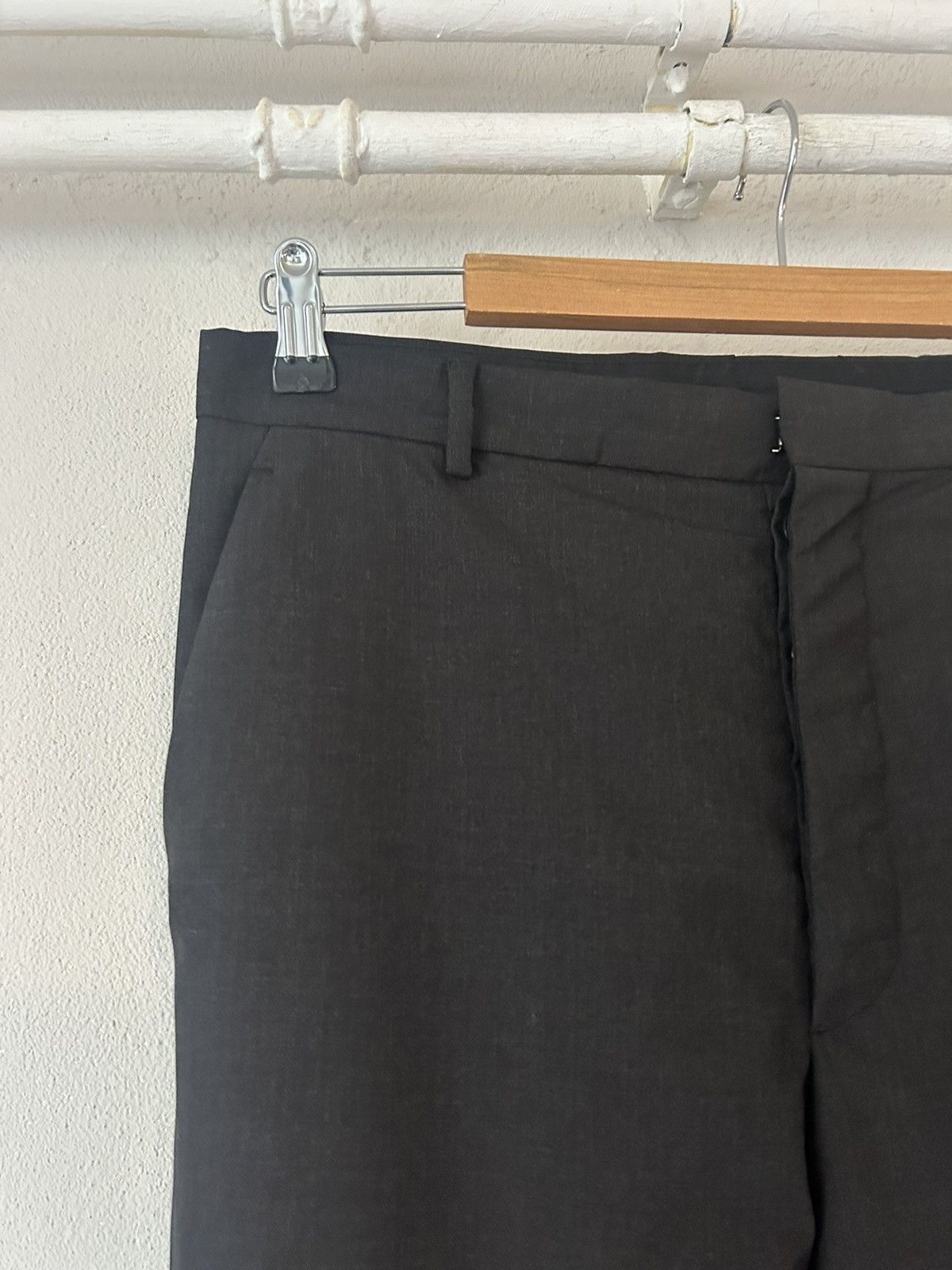 Prada Prada Black Wool Blend Slim Fit Trousers Size US 30 / EU 46 - 2 Thumbnail