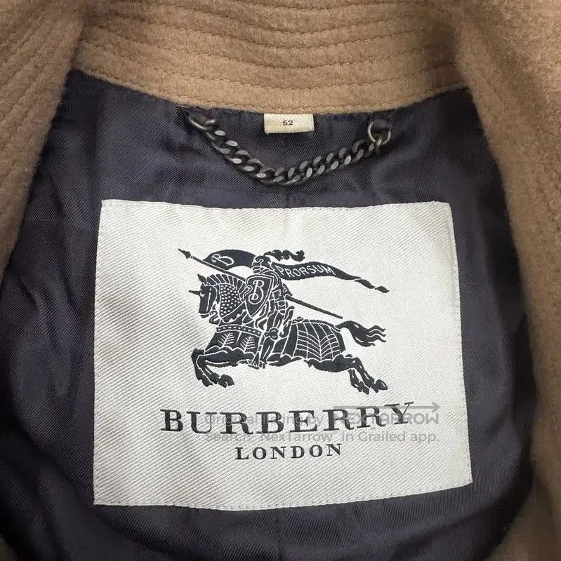 Burberry Brown Wool Long Coat for Men.