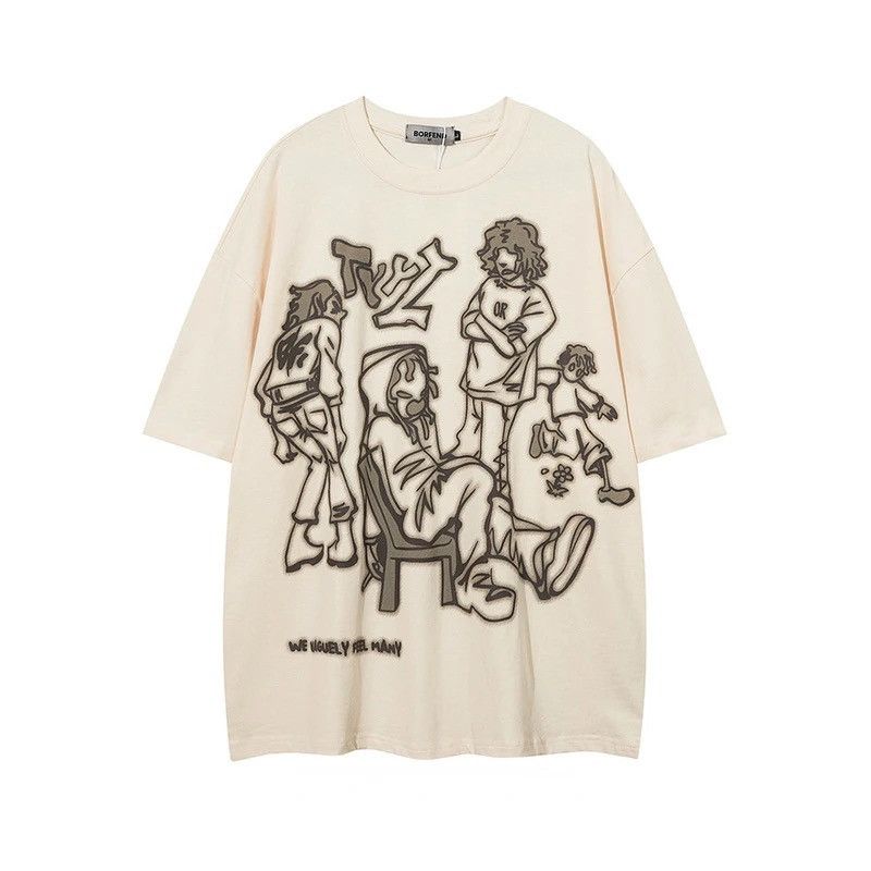 Other Streetwear Funny Anime Cartoon Graphic Oversized T-Shirt y2k Size US XL / EU 56 / 4 - 1 Thumbnail