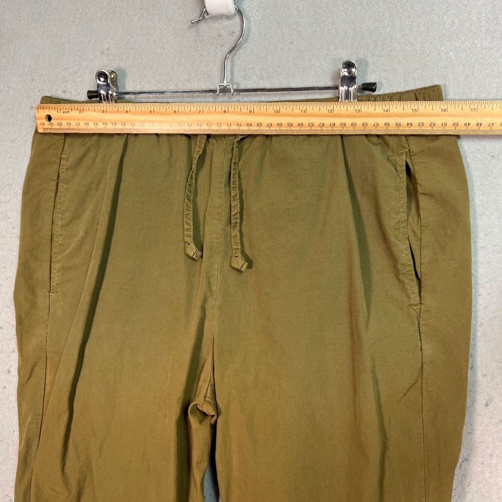 Save Khaki United Save Khaki United Mens Jogger Pants XS Olive Green Drawstring Tapered Inseam 29in Adult Regular Green Activewear Mens Size US 27 - 6 Thumbnail