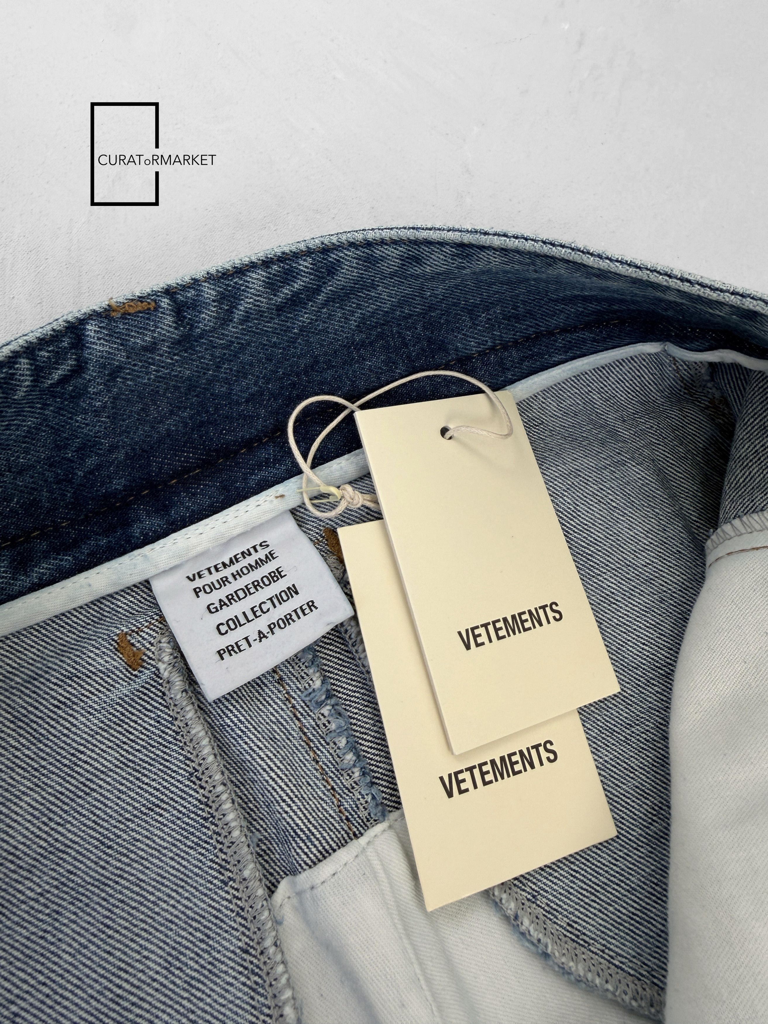 Vetements Multi Zip Embroidered Pocket Patch Biker Runway Jeans FW20 Size US 30 / EU 46 - 16 Thumbnail